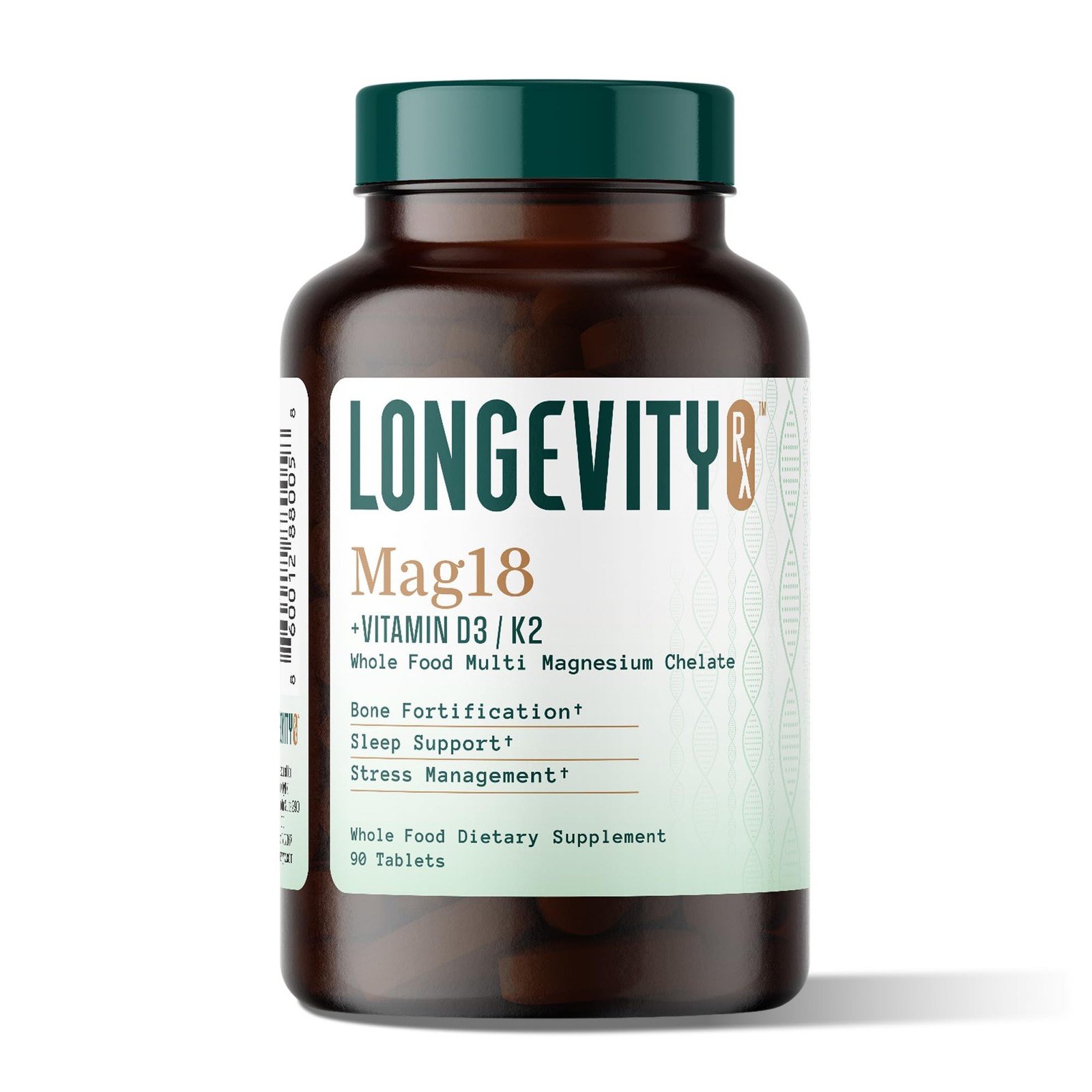 Mag18 Peptide-Bound Magnesium Complex with D3 & K2, Bone & Muscle Support, Me…