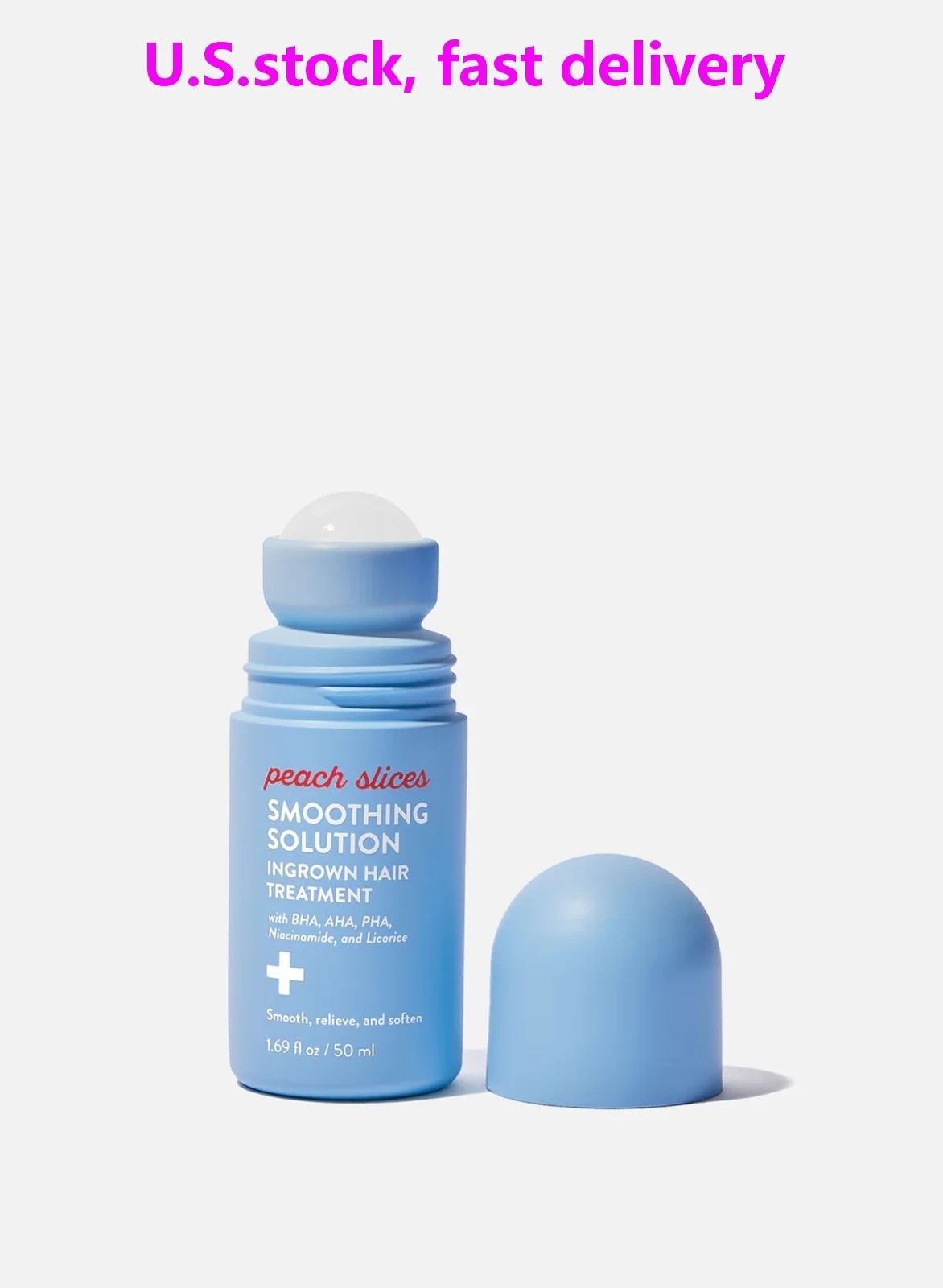 2 PCS-Peach Slices Smoothing Solution Ingrown Hair Treatment ( Smooth Relieve
