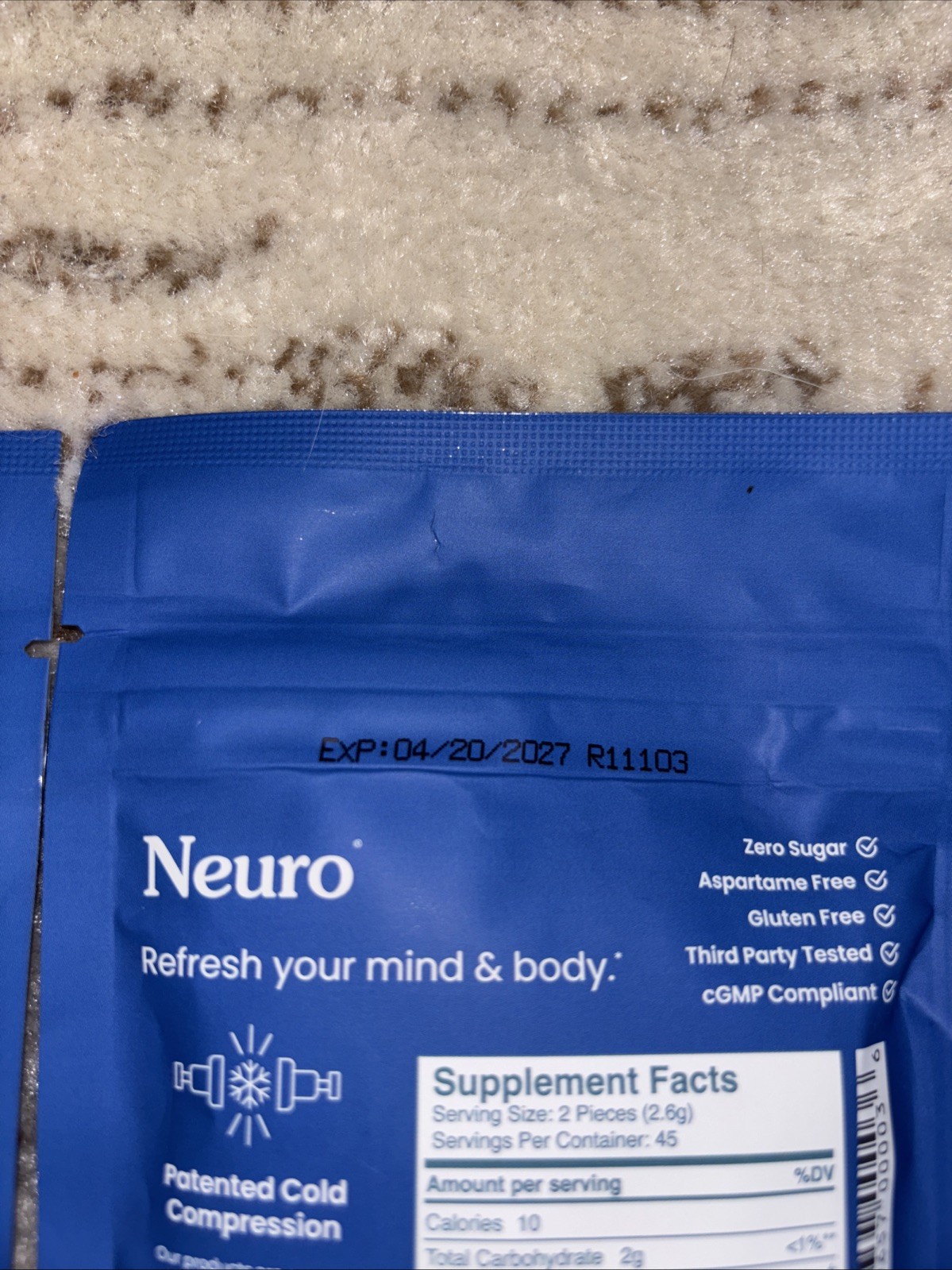 Vitamins D3 and K2 Nuero Mints 90 Count Pack of 2