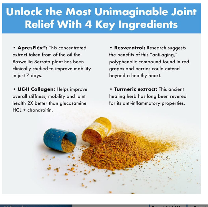 Instaflex Advanced Joint Support – Doctor Formulated Joint Relief 60 Ct