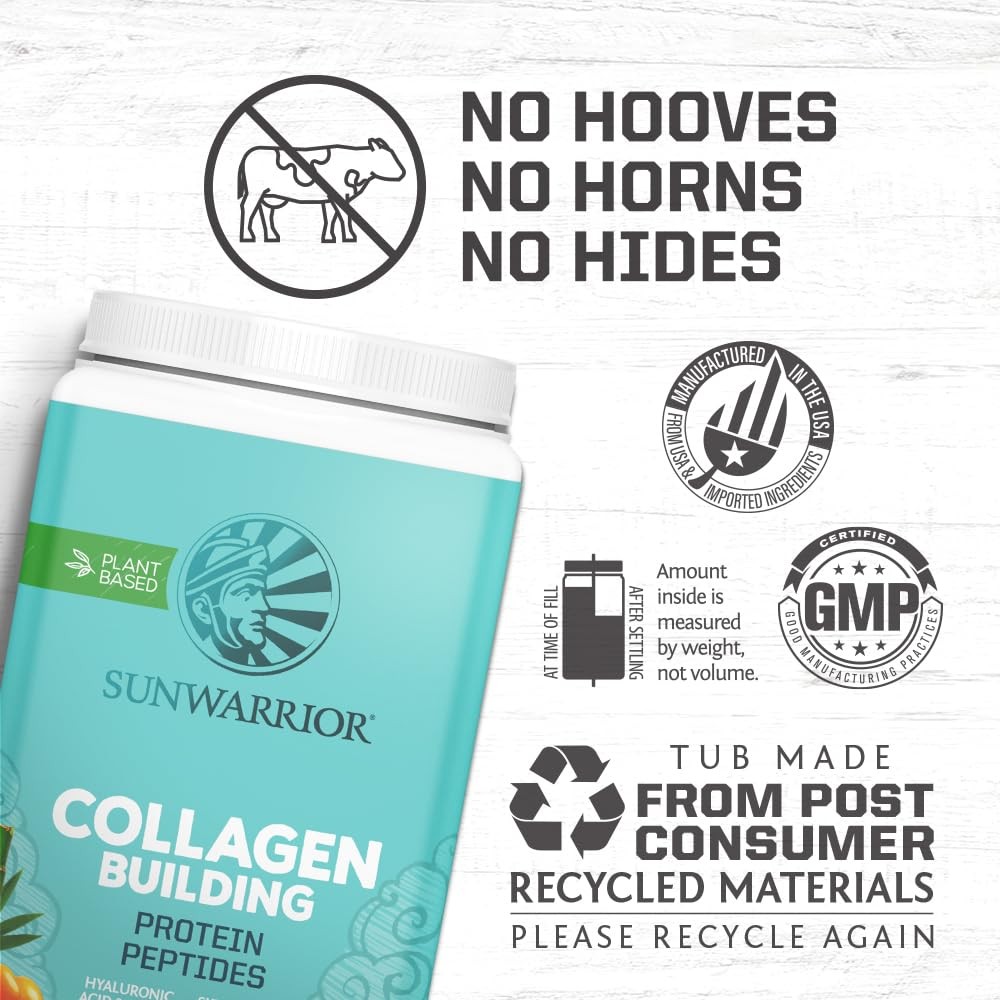 Sunwarrior Collagen Peptides Building Powder | Vegan Collagen for Women Plant…