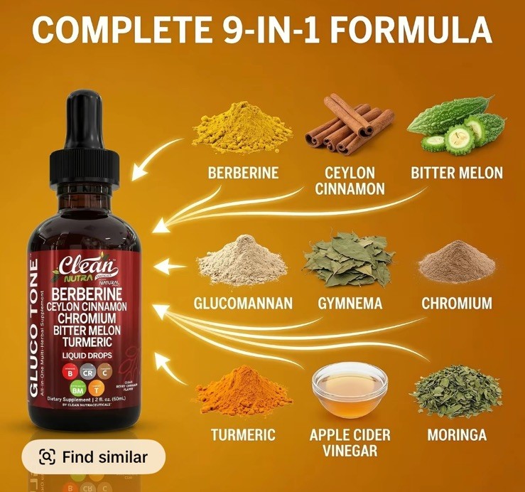 latest Clean Nutra Berberine with Ceylon Cinnamon Supplement Liquid Drops NEW