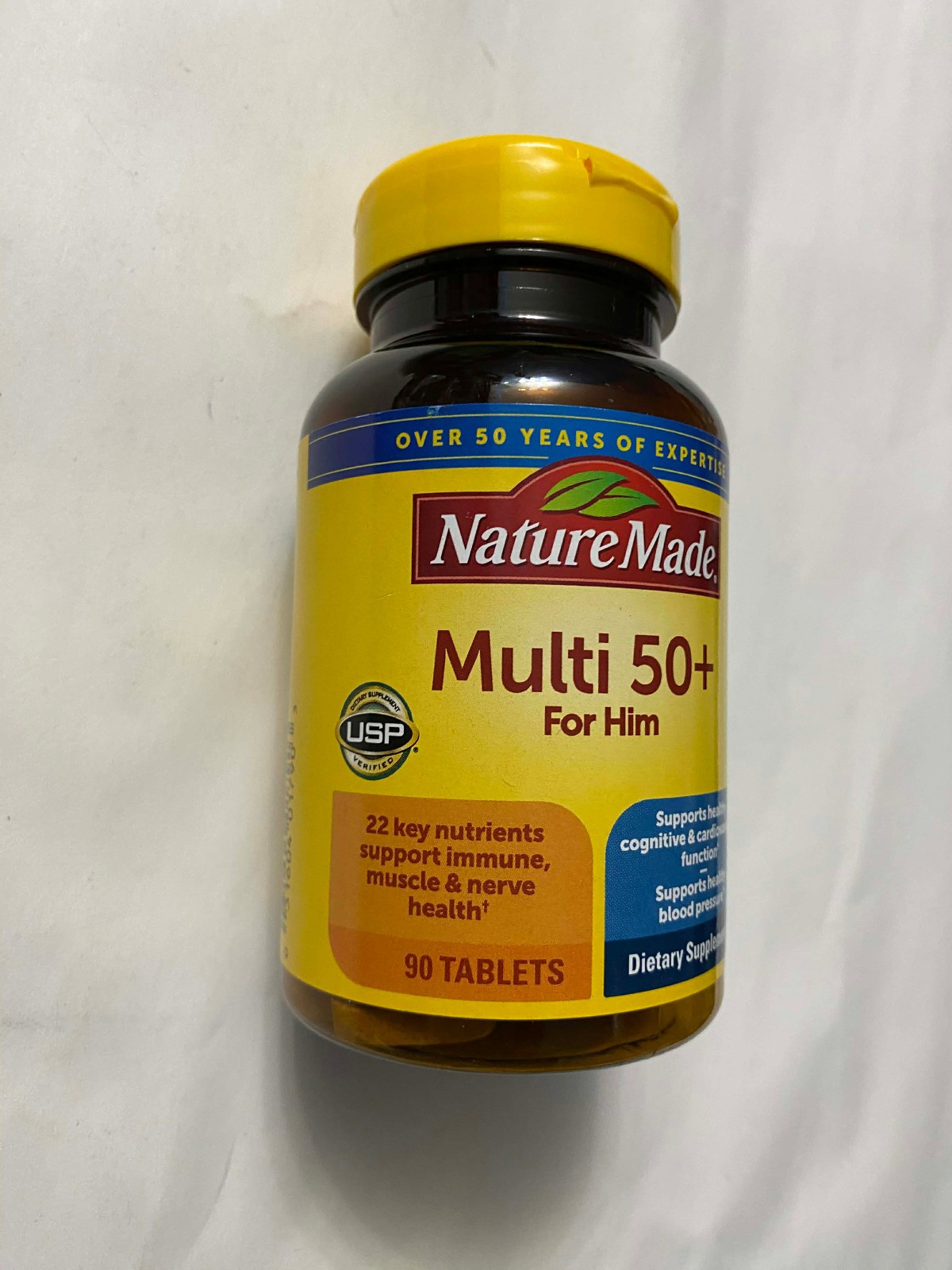 Nature Made Multi for Him 50+ NO IRON ( 90 tablets ) 22 key Nutrients EXP02/2027
