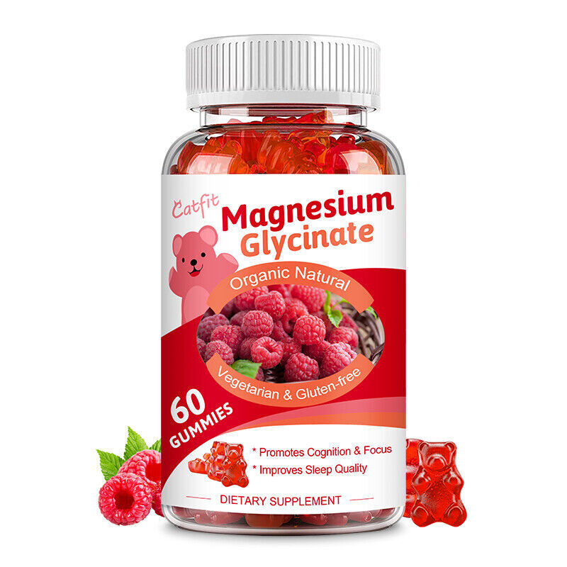 Catfit Glycine magnesium &Raspberry Gummy Vitamin D B6 Cognitive Function Calm