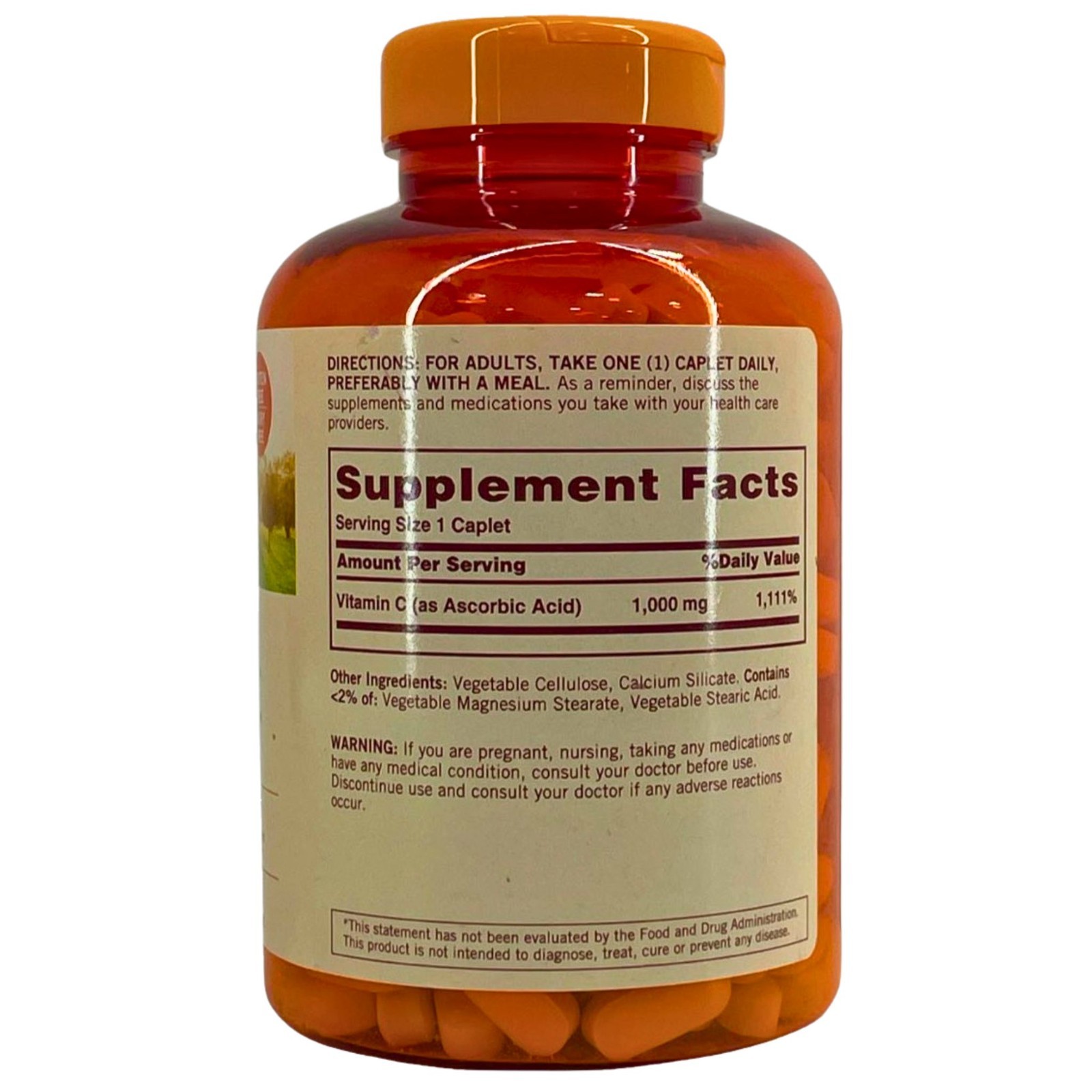 Sundown Vitamin C Supplement Caplets Vegetarian 1000 mg 300ct Exp 10/26
