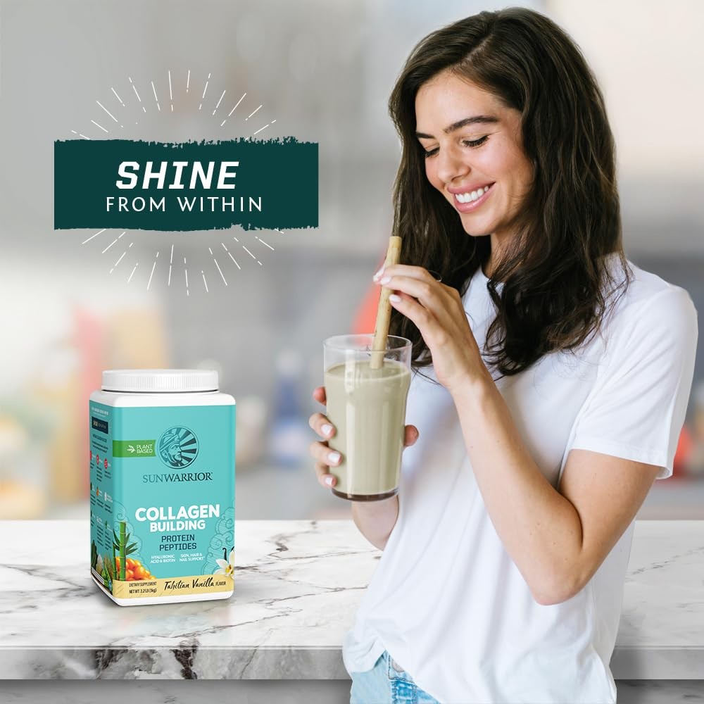 Sunwarrior Collagen Peptides Building Powder | Vegan Collagen for Women Plant…