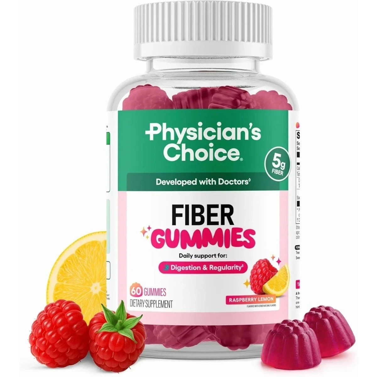 Physician’s Choice Fiber Gummy Vitamins designed for Digestive Wellness &