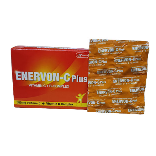 ENERVON-C Vit C 500mg + Vit B-Complex Increase Energy Immunity (100’s) x 4