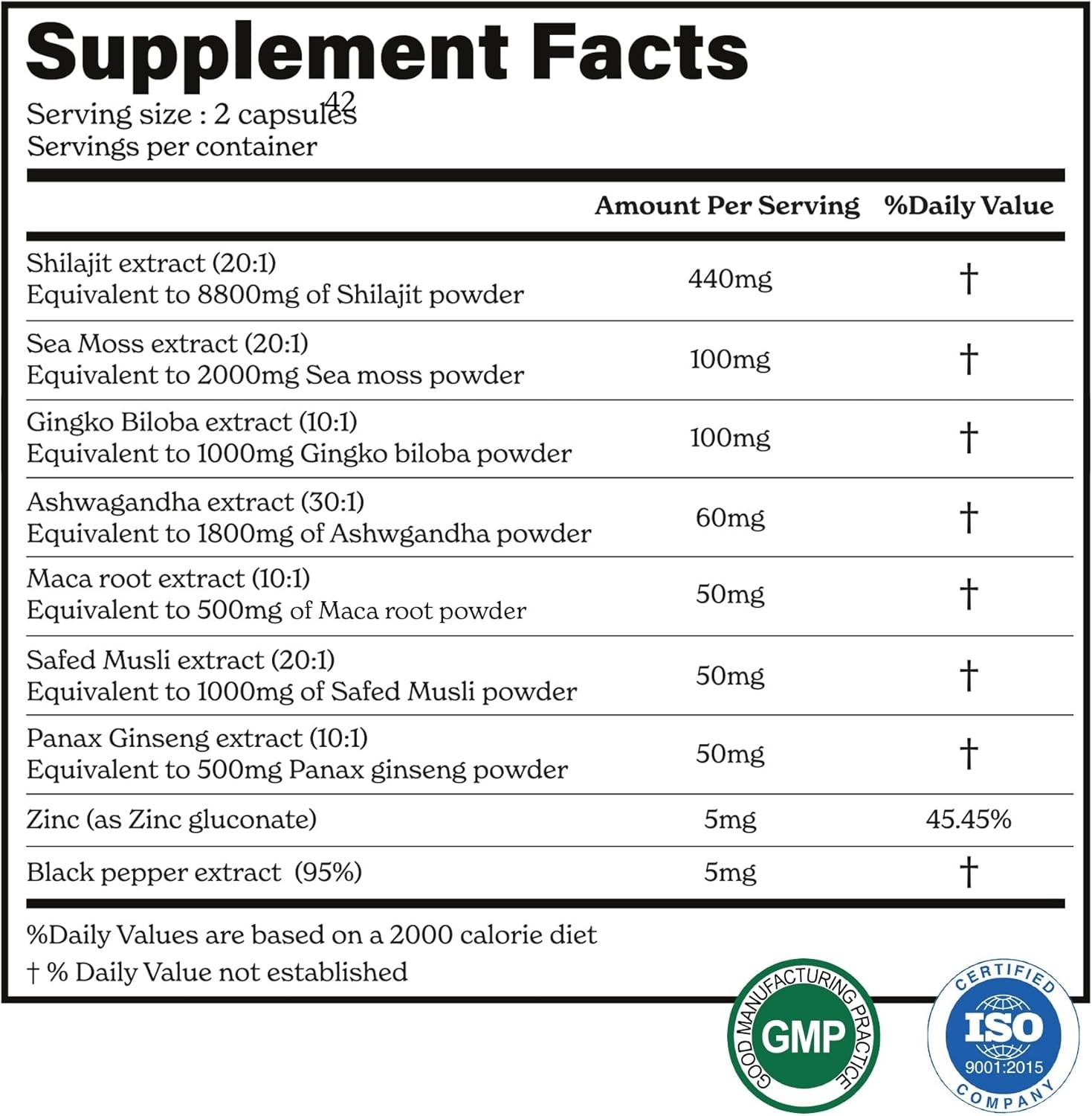 BetterAlt Sea Moss Shilajit, Maca Root, Ginkgo Biloba, Sea Moss, Ashwagandha