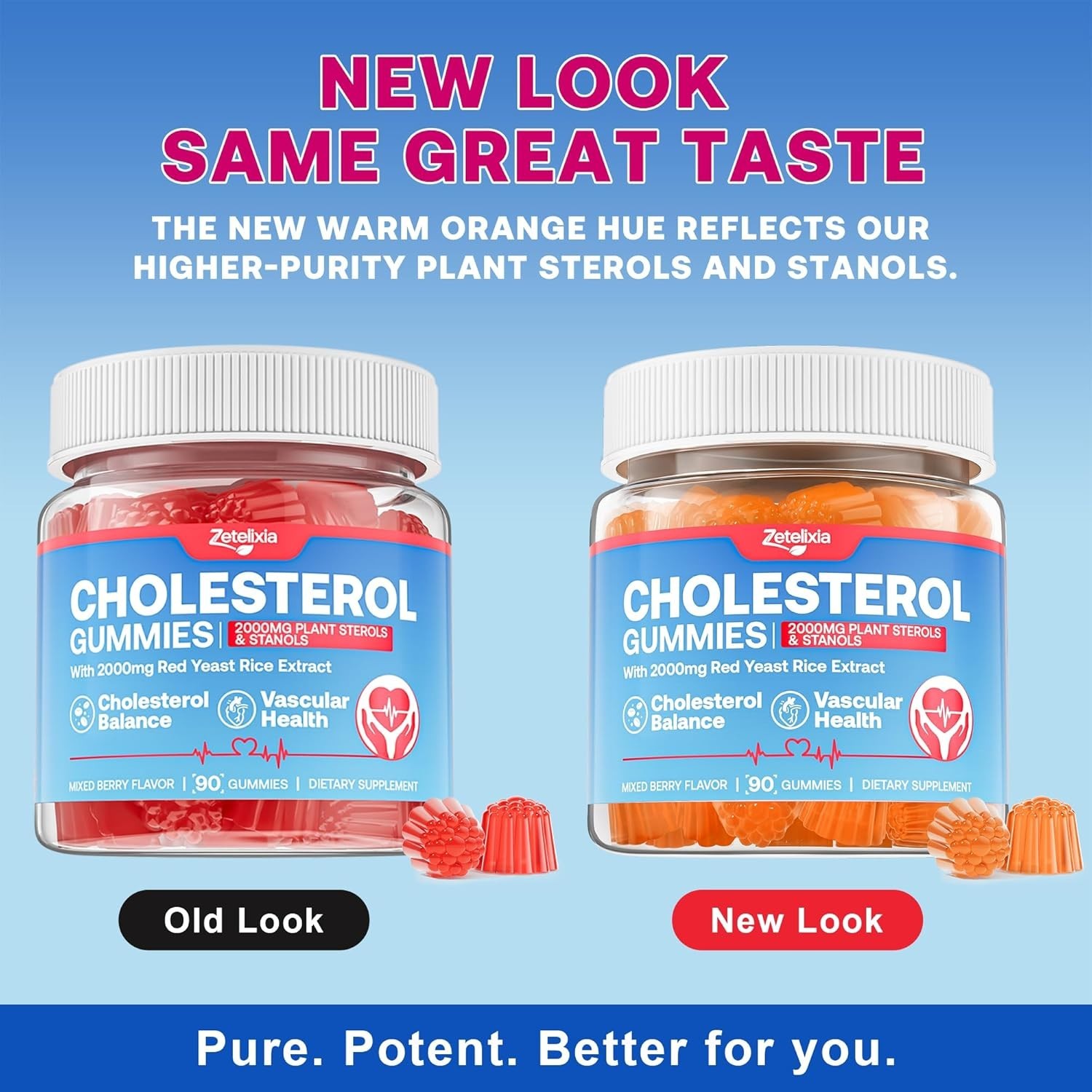 Extra-Strength Mixed Berry Cholesterol Gummies – 90 Count for Heart Health