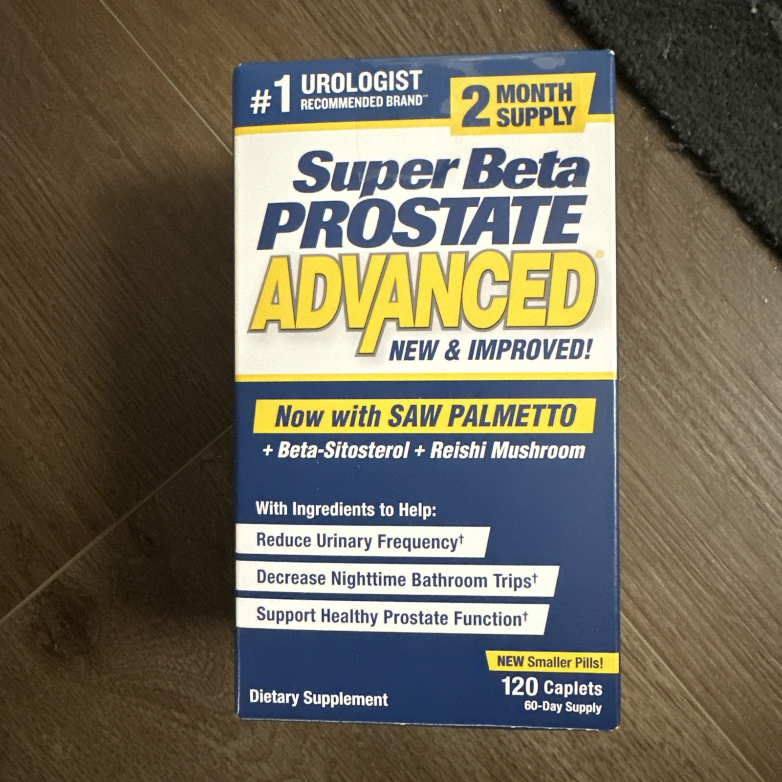 Super Beta Prostate Advanced Dietary Supplement -120 Caplets Exp 08/27+