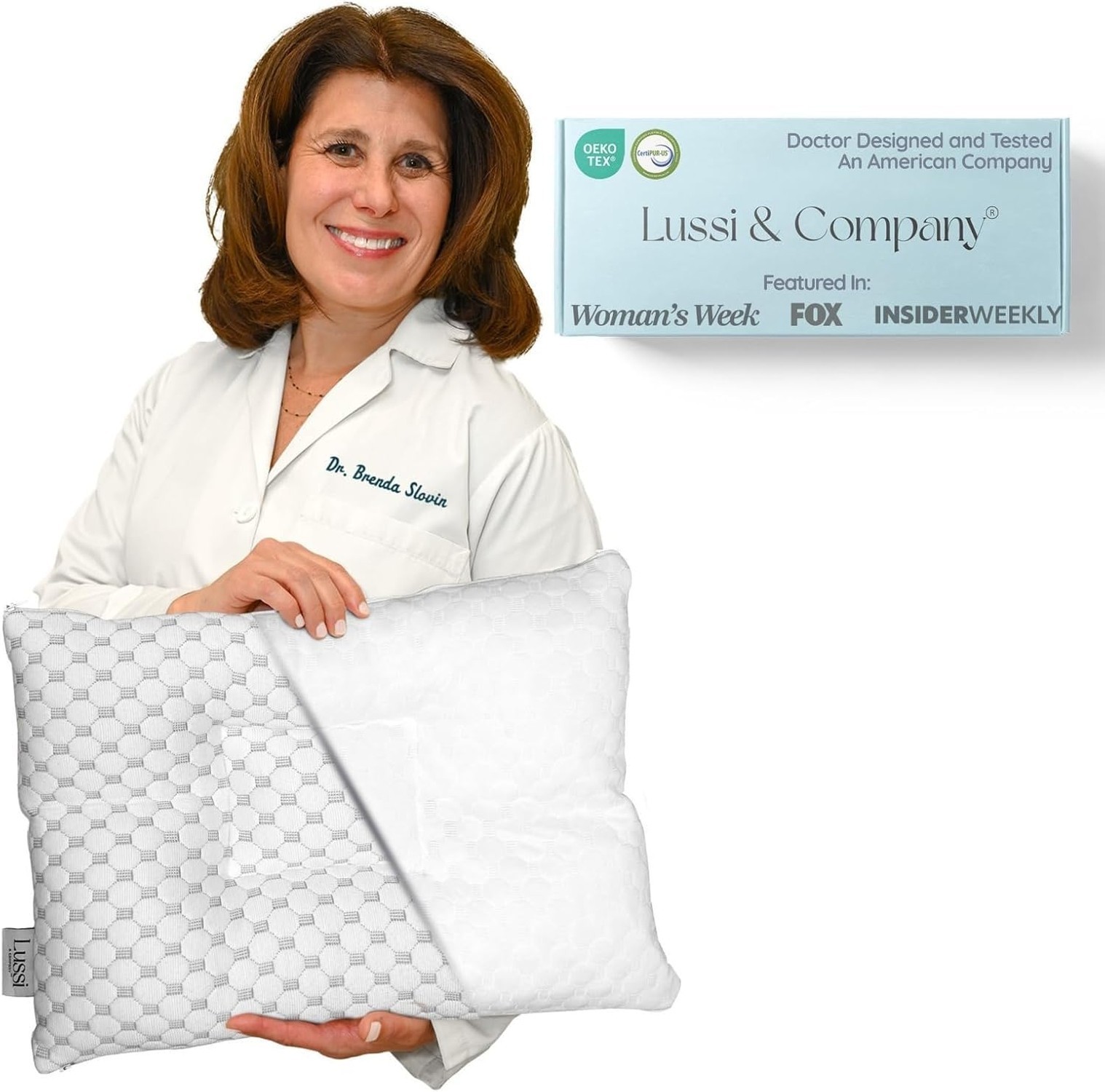 Lussi & Company Toddler Pillow 2 Year Old-13×19 Toddler Pillow – Pillow Prote…