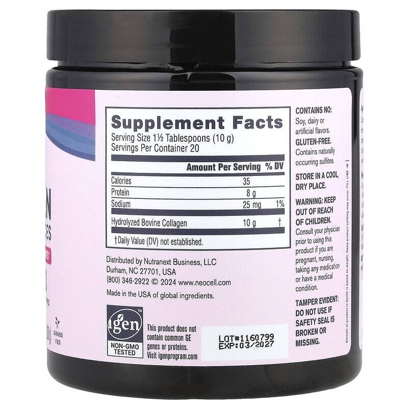 Neocell – Super Collagen Powder, Type 1 & 3, Collagen Peptides, 7oz (200 g)