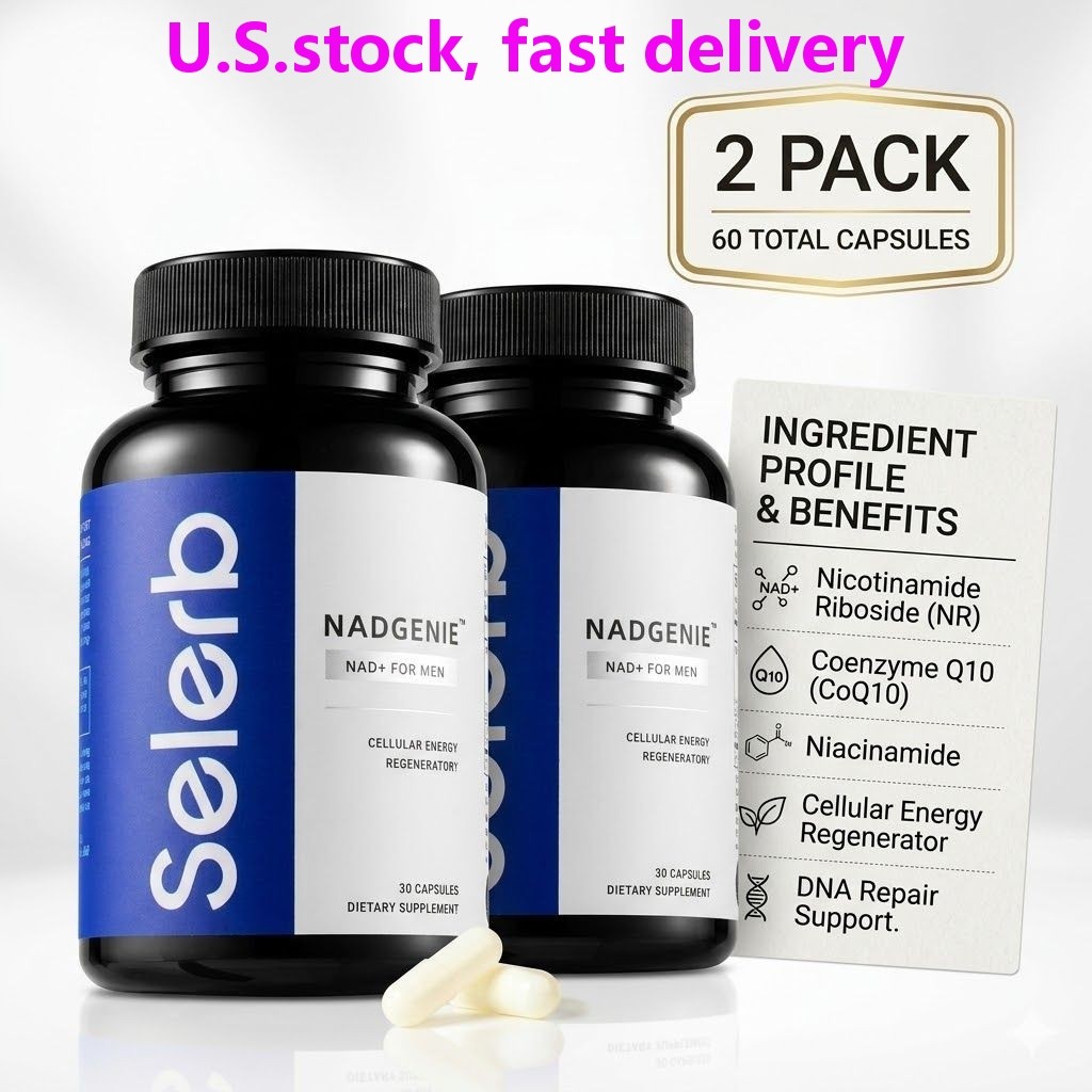 2-Pack Selerb NAD+ Booster Men’s Cellular Energy Nicotinamide Riboside 60 Caps