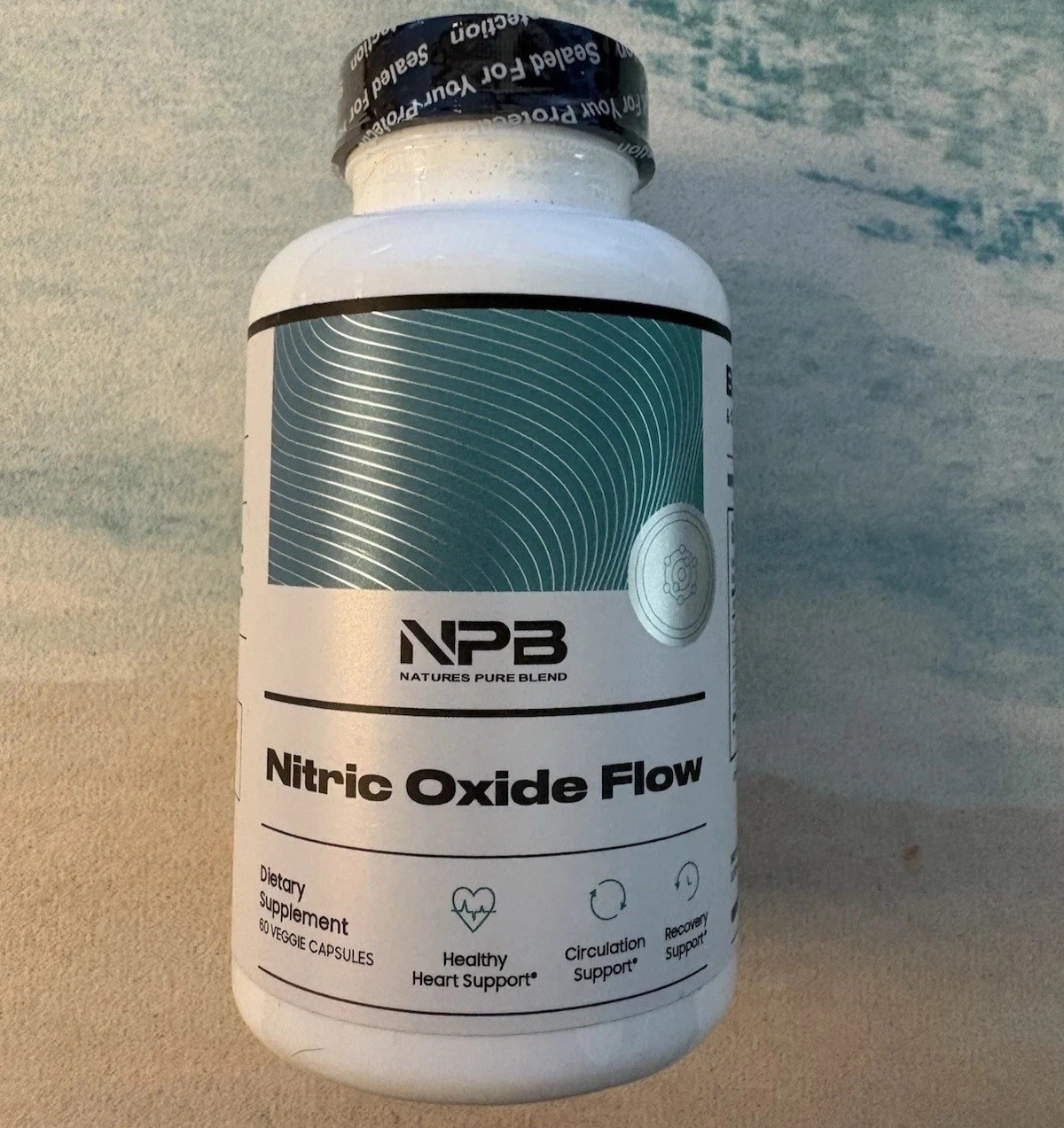 Nature’s Pure Blend Nitric Oxide Flow 60 Caps New Sealed Free Shipping