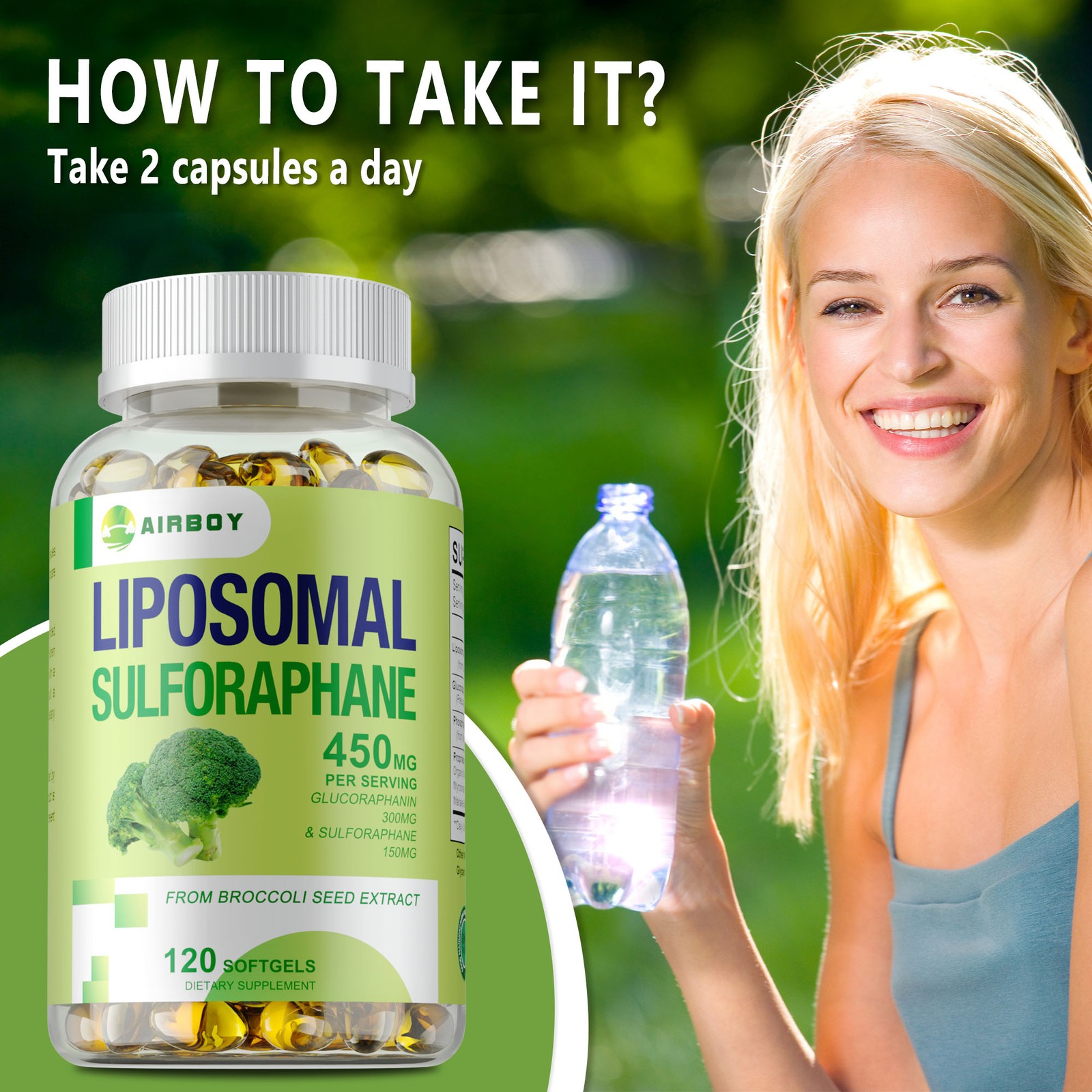 Liposomal Sulforaphane – Ultimate Antioxidant Power, Liver Healt-glucosamine
