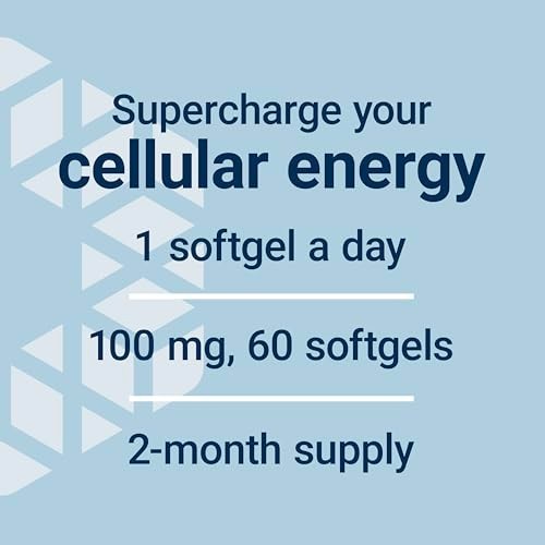 CoQ10 Ubiquinol 100mg – Enhanced Mitochondrial Support, Heart Health, Energy Boo