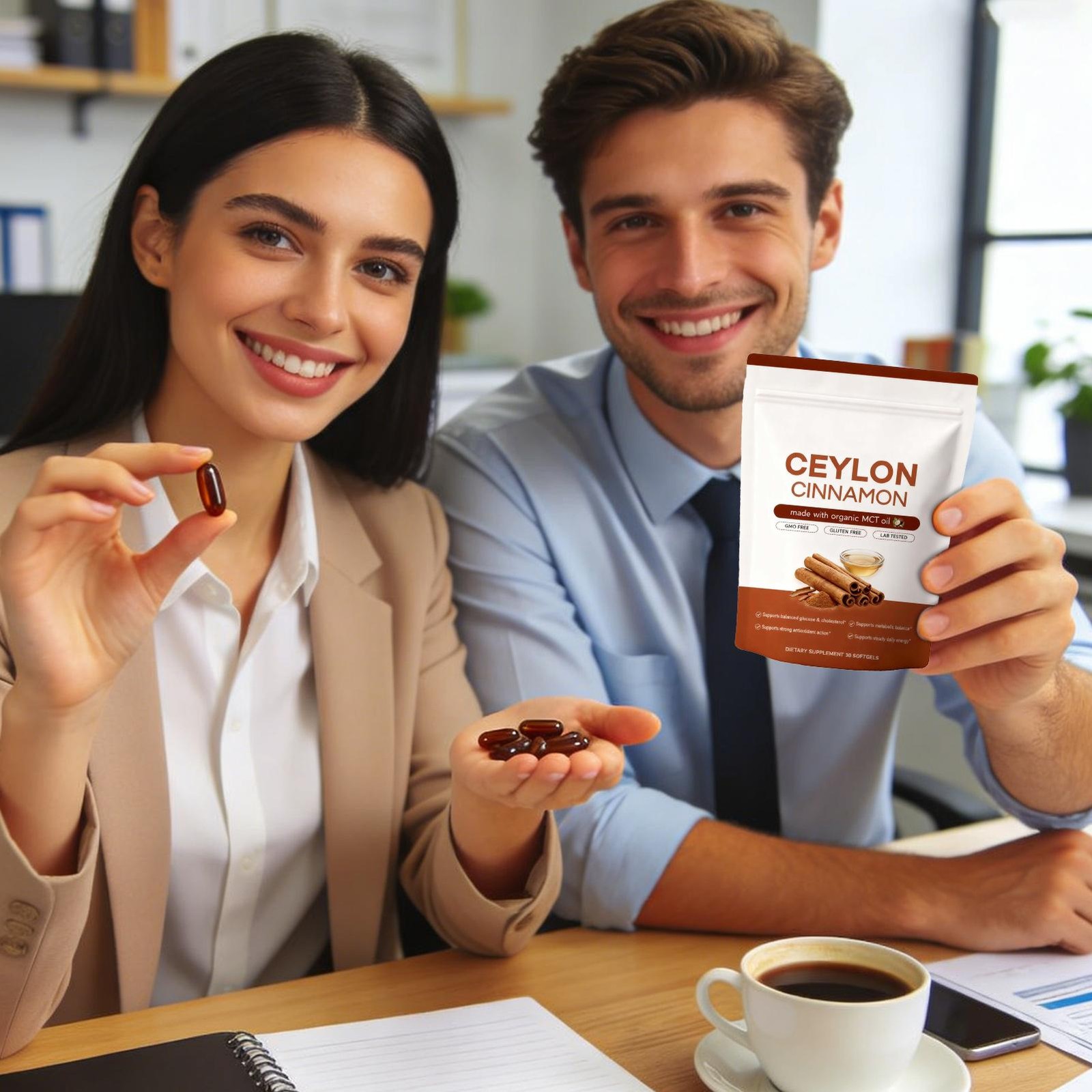 Ceylon Cinnamon 7,200Mg Equivalent 30 Softgels includes MCT Oil 30 Soft Gels