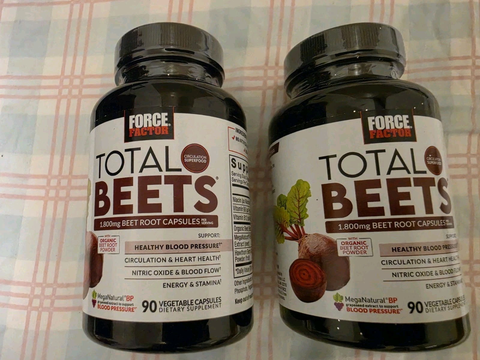 Force Factor Total Beets. 90 Ct. ( 2 Pack)