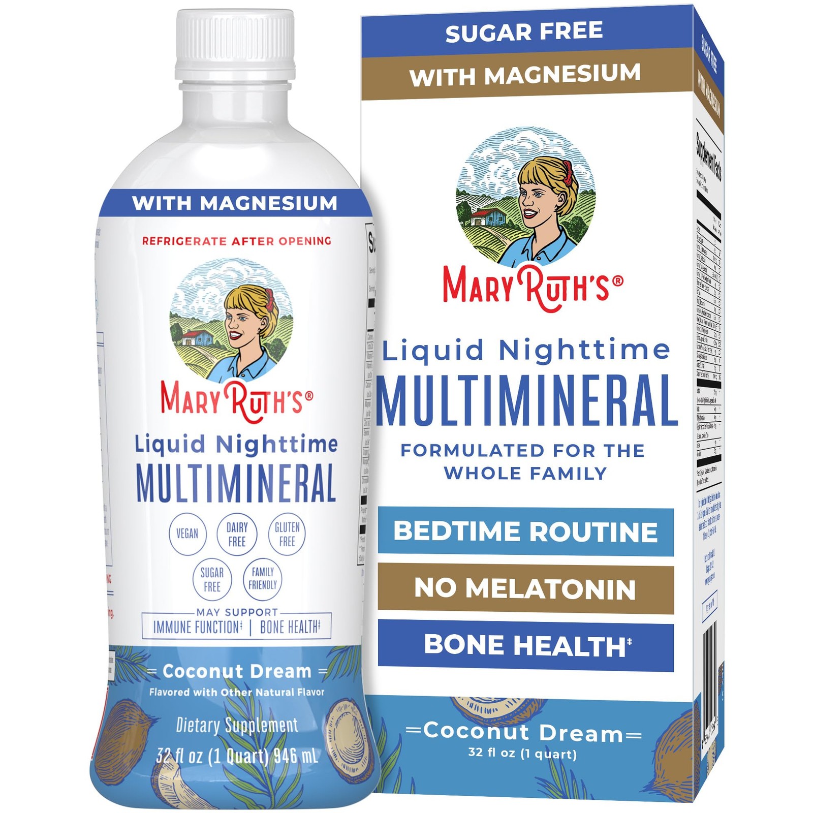 Liquid Nighttime Multimineral | No Melatonin | Bedtime Routine | Magnesium Ci…
