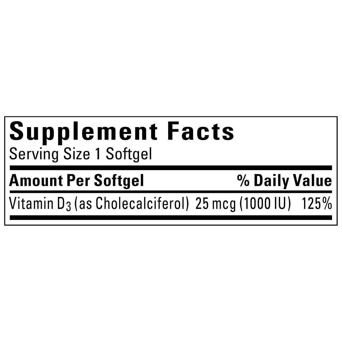 Nature Made Vitamin D3 25 mcg. 1000 IU 650 Softgels New Free Shipping 05/2028