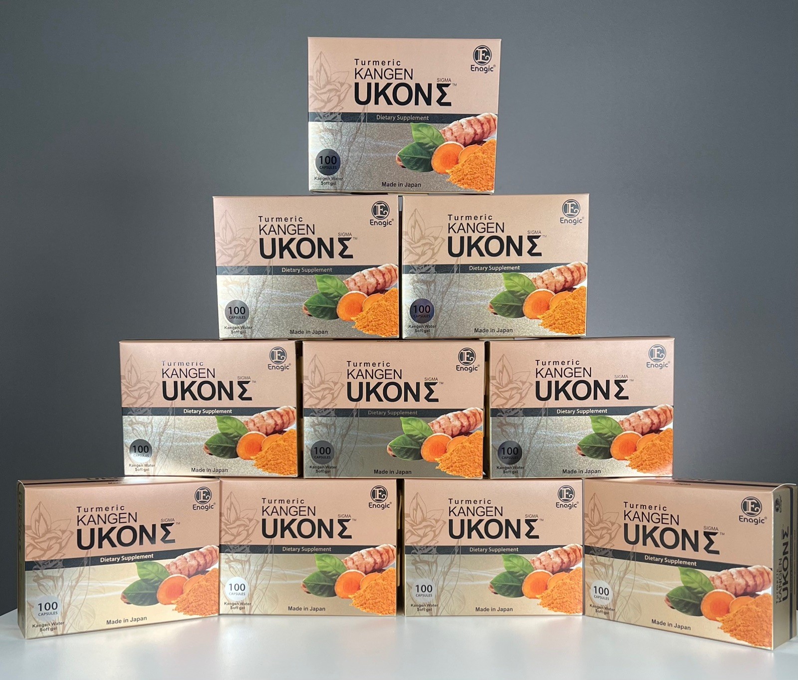 10 Boxes Turmeric Kangen Ukon Turmeric ENAGIC 100 Vegan Softgels Exp 09/2028