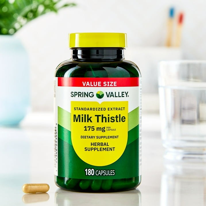 3 Pack Spring Valley Milk Thistle Extract 175mg Capsules, 180 Count