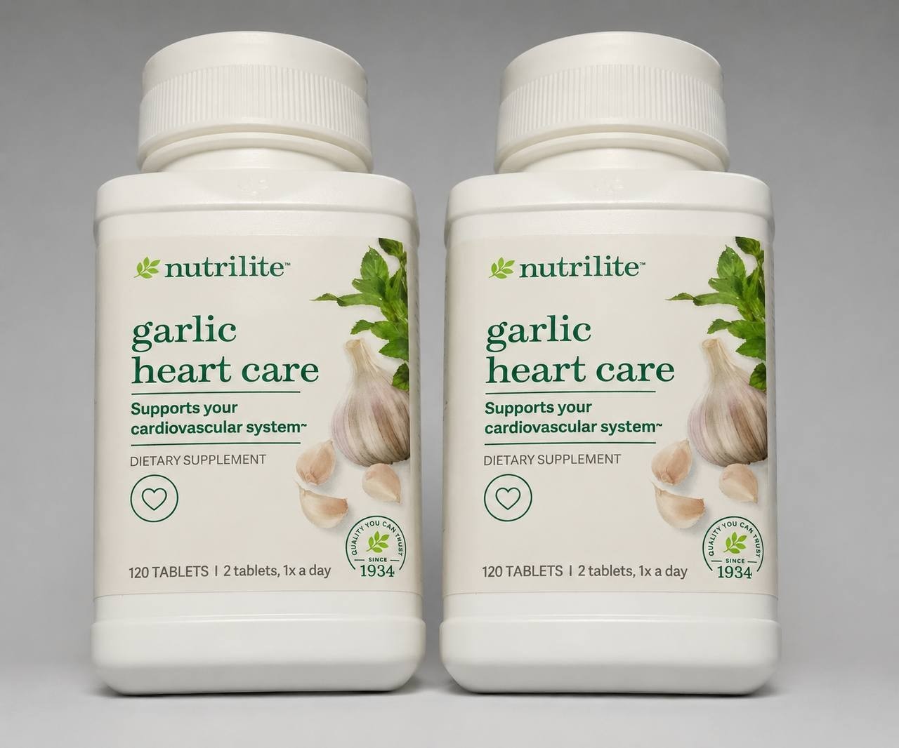 Amway Nutrilite Garlic Heart Care – Support your Heart -120 Tablets(2-Pack)