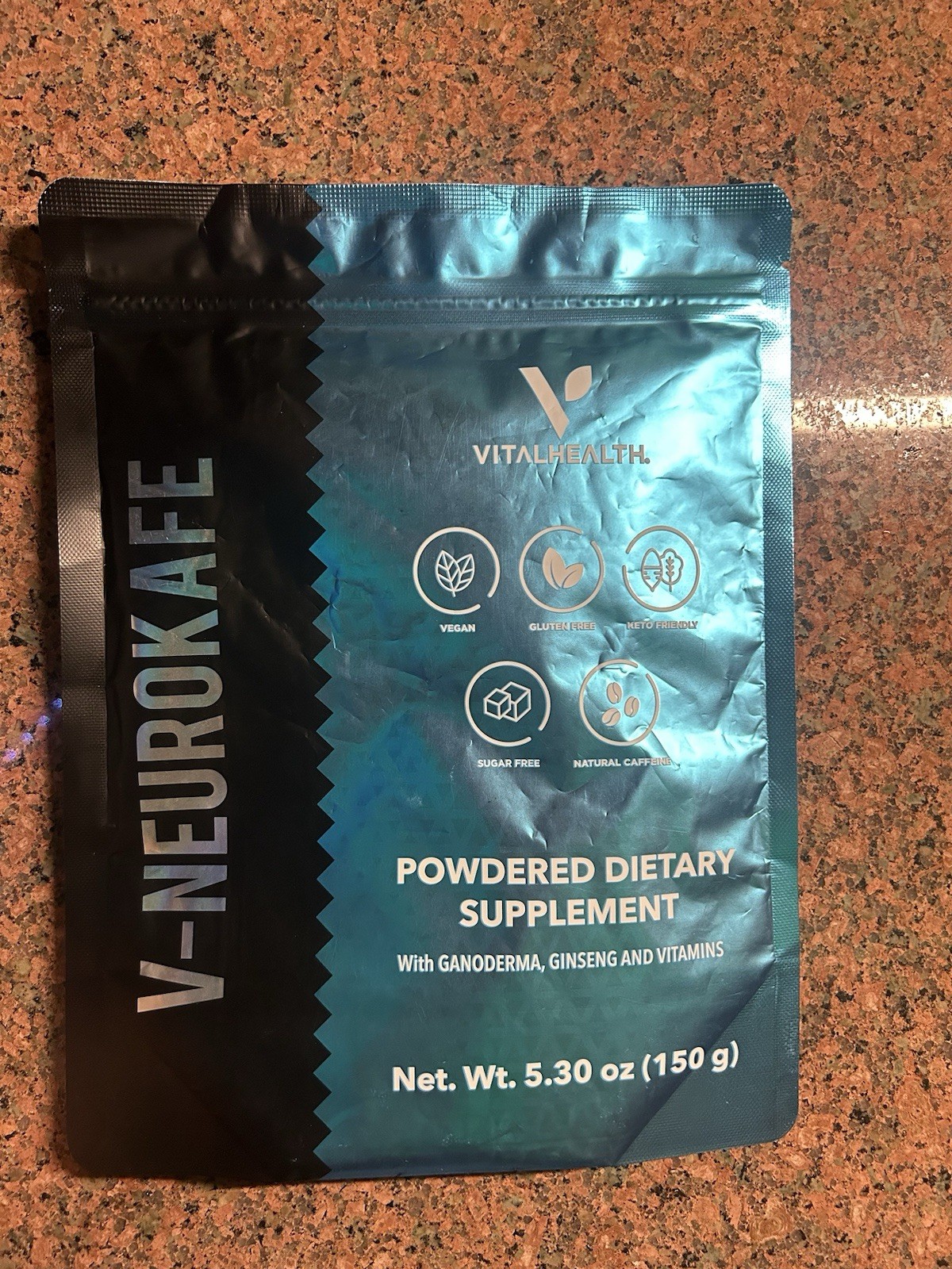 V-NEUROKAFE. Powdered Dietary Supplement. 150 G. Exp. Nov 2027. New Free Ship