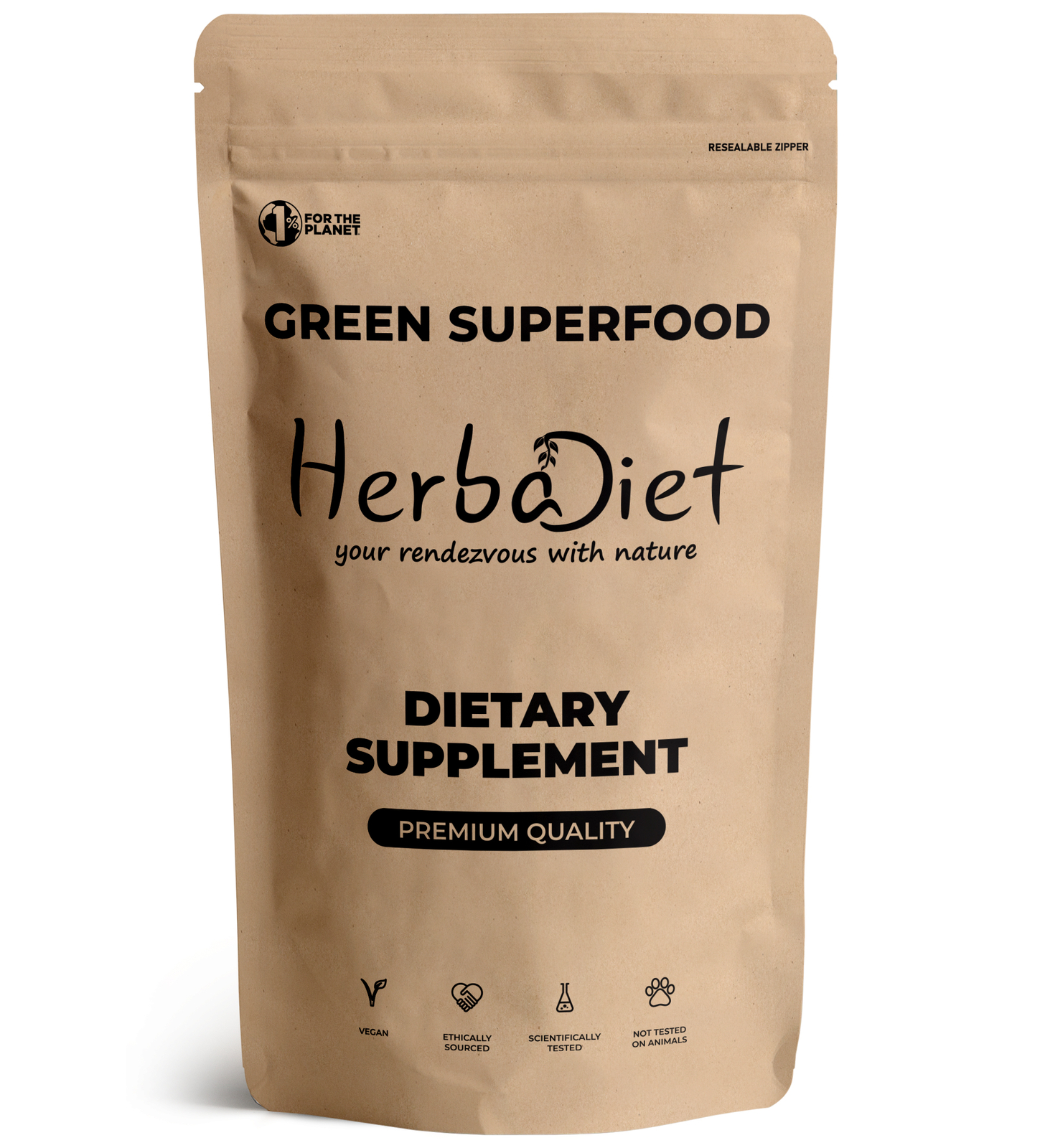 Super Greens Superfood Powder with Moringa, Spirulina & Wheatgrass Nutrients