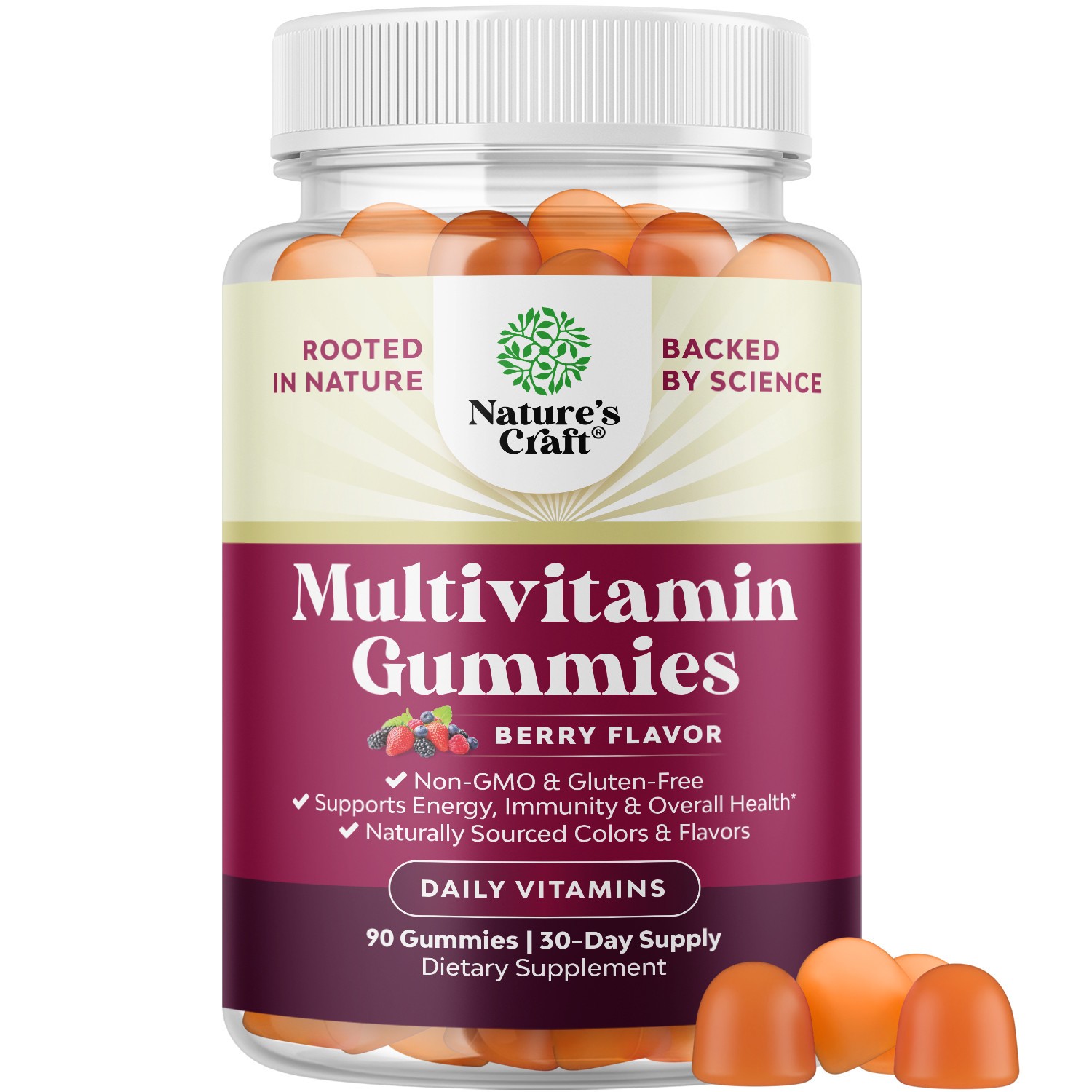 Multivitamin for Women and Men – Vegan Multivitamin Men Gummies with Zinc 90ct