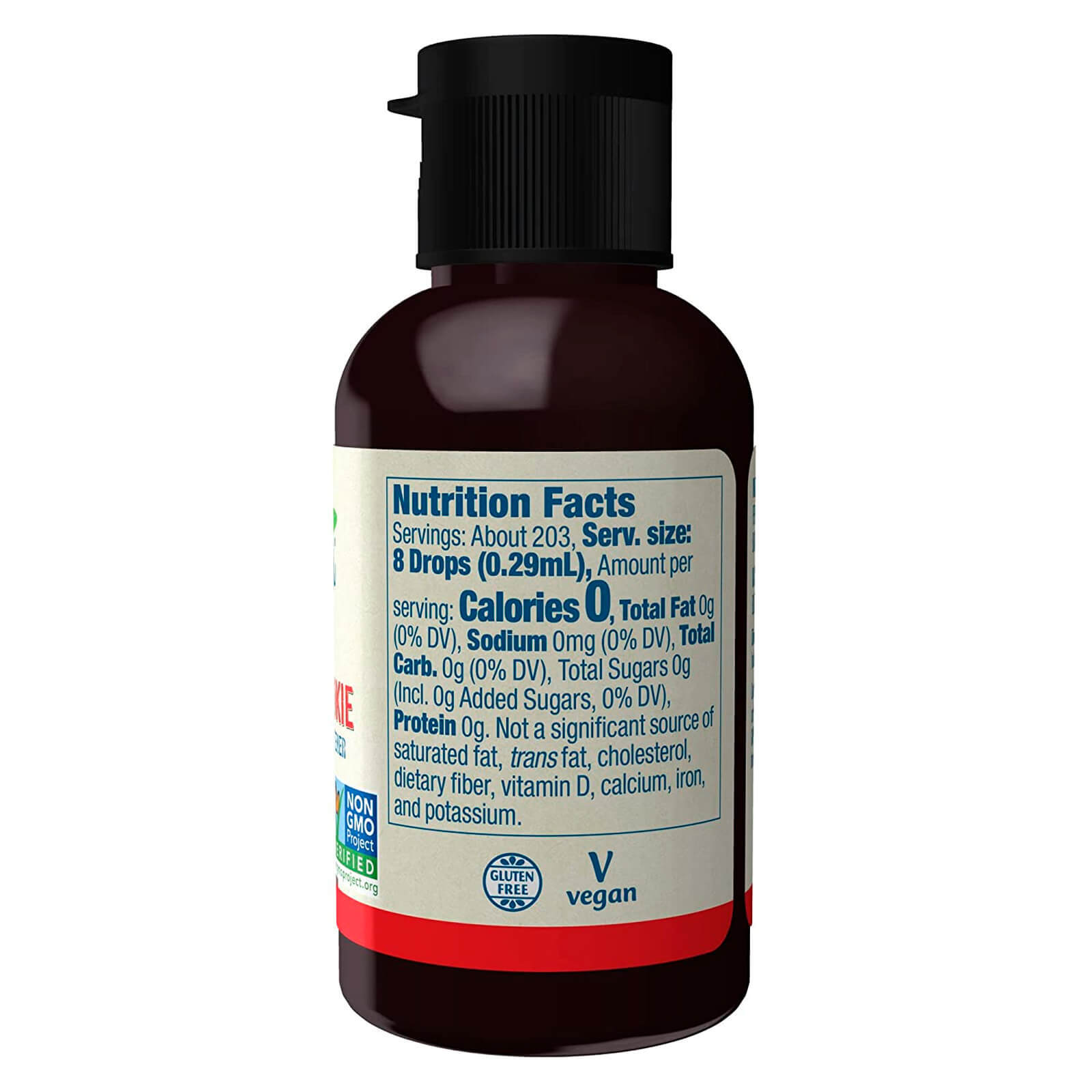 BetterStevia Liquid Peppermint Cookie, 2 fl oz, Zero-Calorie Liquid Sweetener