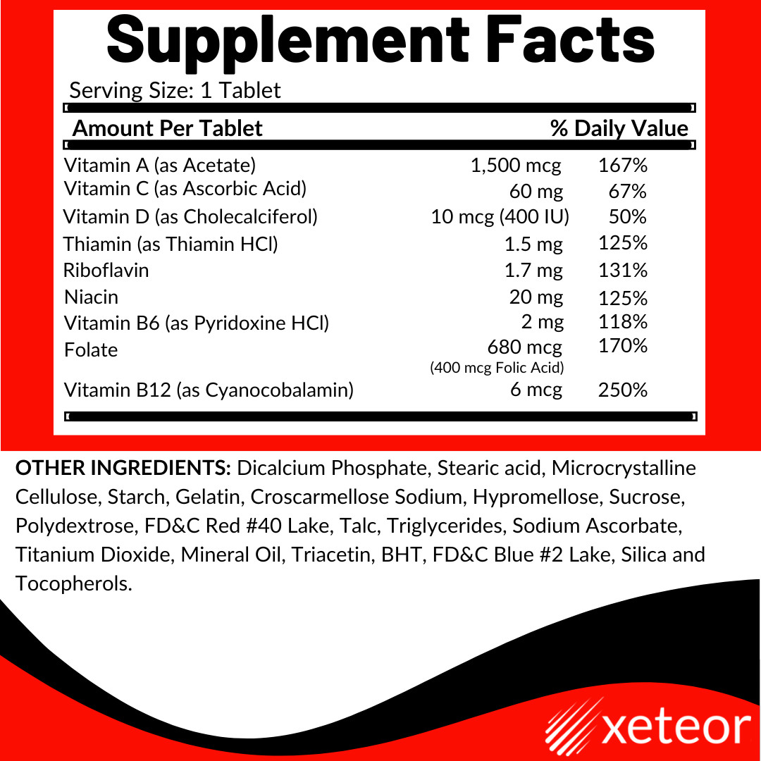 Rugby Daily-Vite Multivitamin – 100 Tablets | Gluten Free 8-2025 (5 Pack)