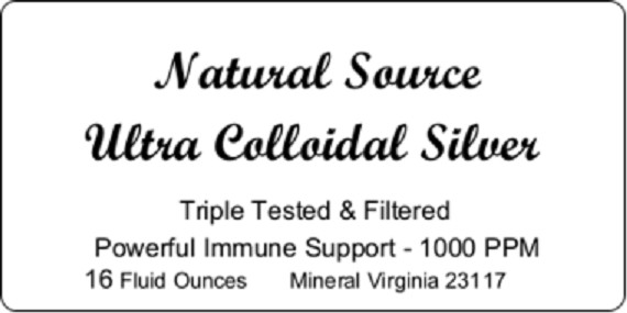 Ultra Colloidal Silver 1000 PPM – 16 oz Glass Bottles (free ship)