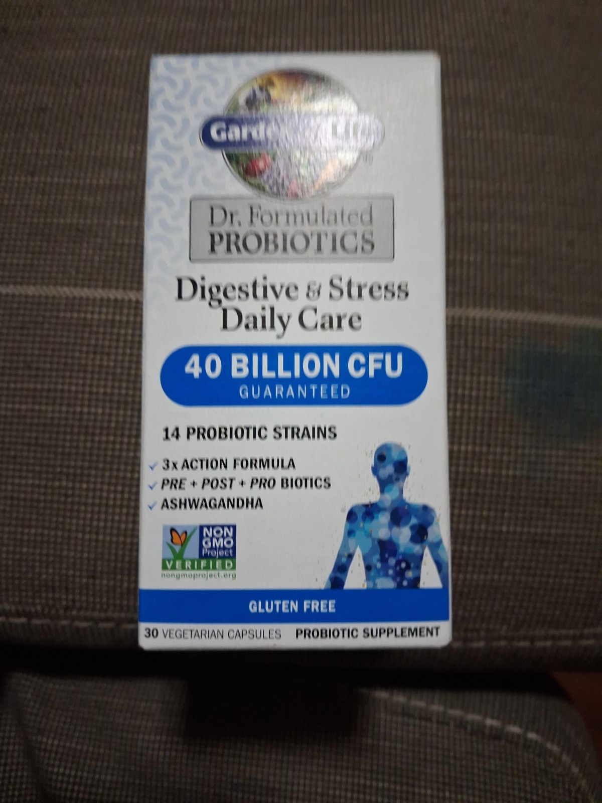 Garden of Life ~ 40 Billion CFU Digestive & Stress Daily Care 30ct – Exp 11/2026