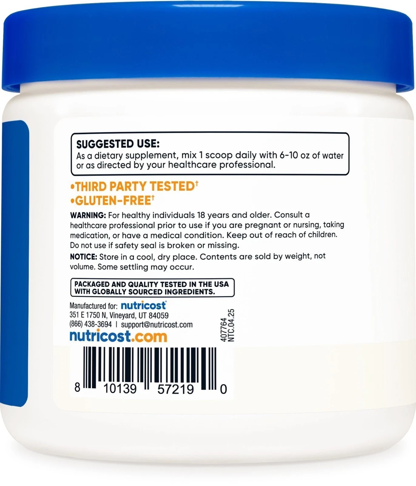 Nutricost Pure L-Theanine Powder 100 Grams s391