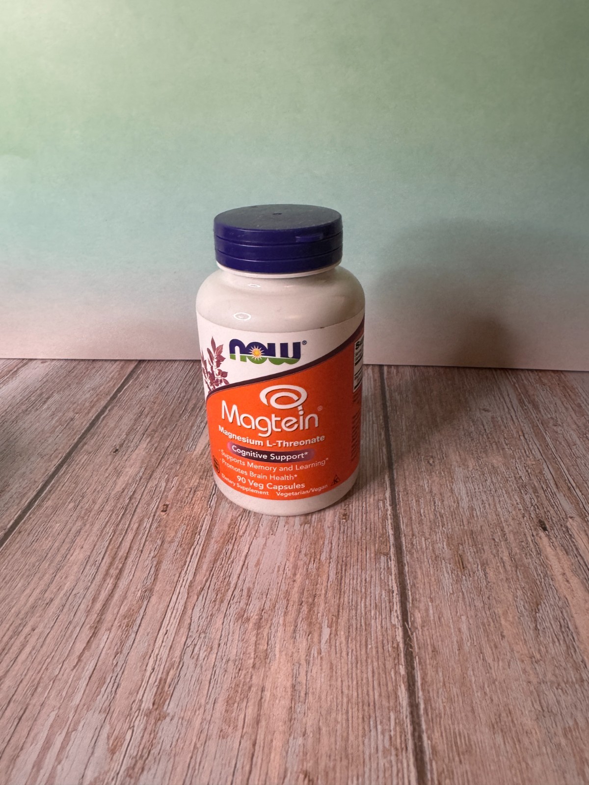Now Magtein Supplement – 90 Veg Capsules – EXP 02/2029