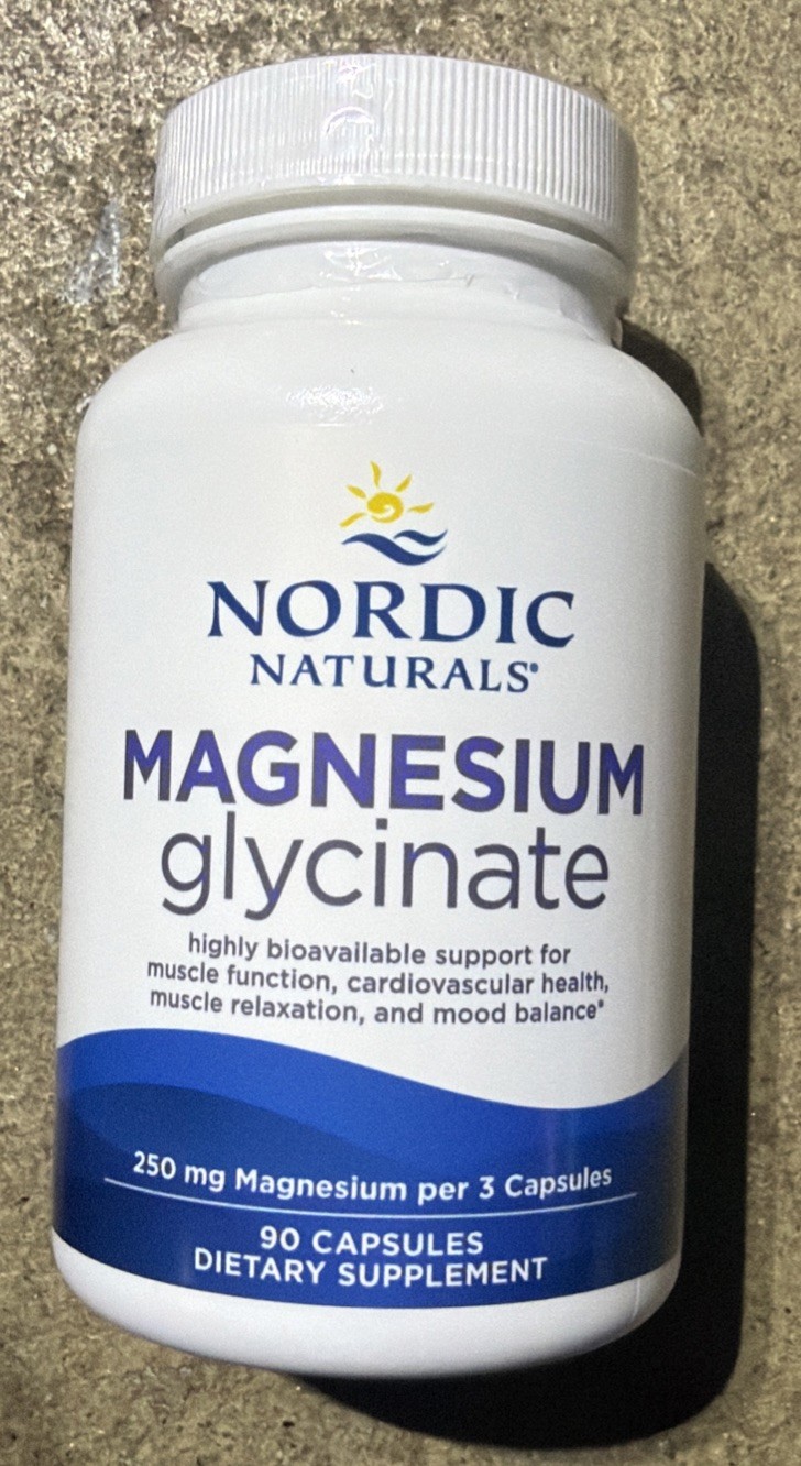 Nordic Naturals Magnesium Glycinate, 90 Capsules Exp 05/2028