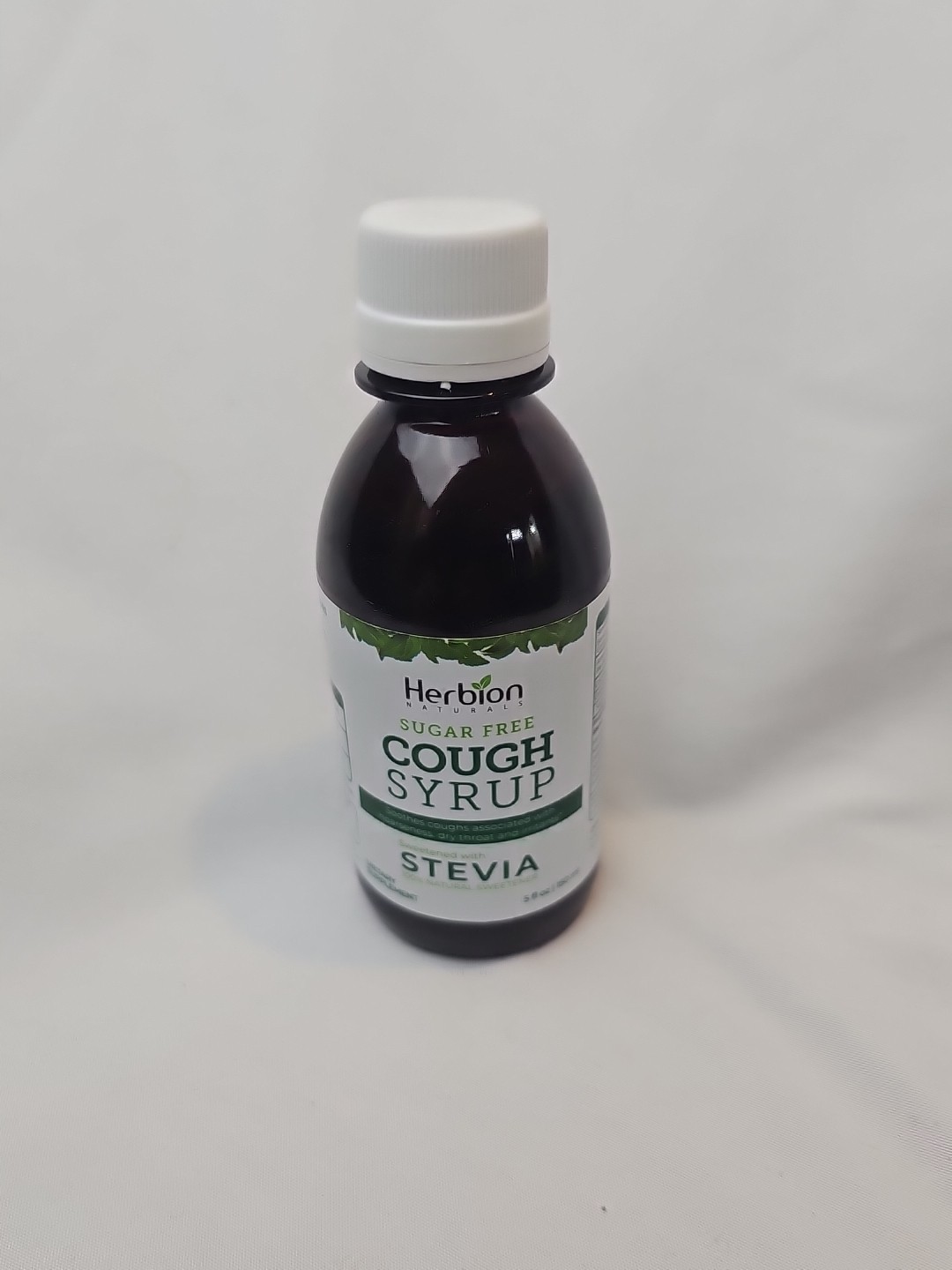 HERBION Naturals Sugar Free Cough Syrup with Stevia 5 FL Oz, Exp 09/26