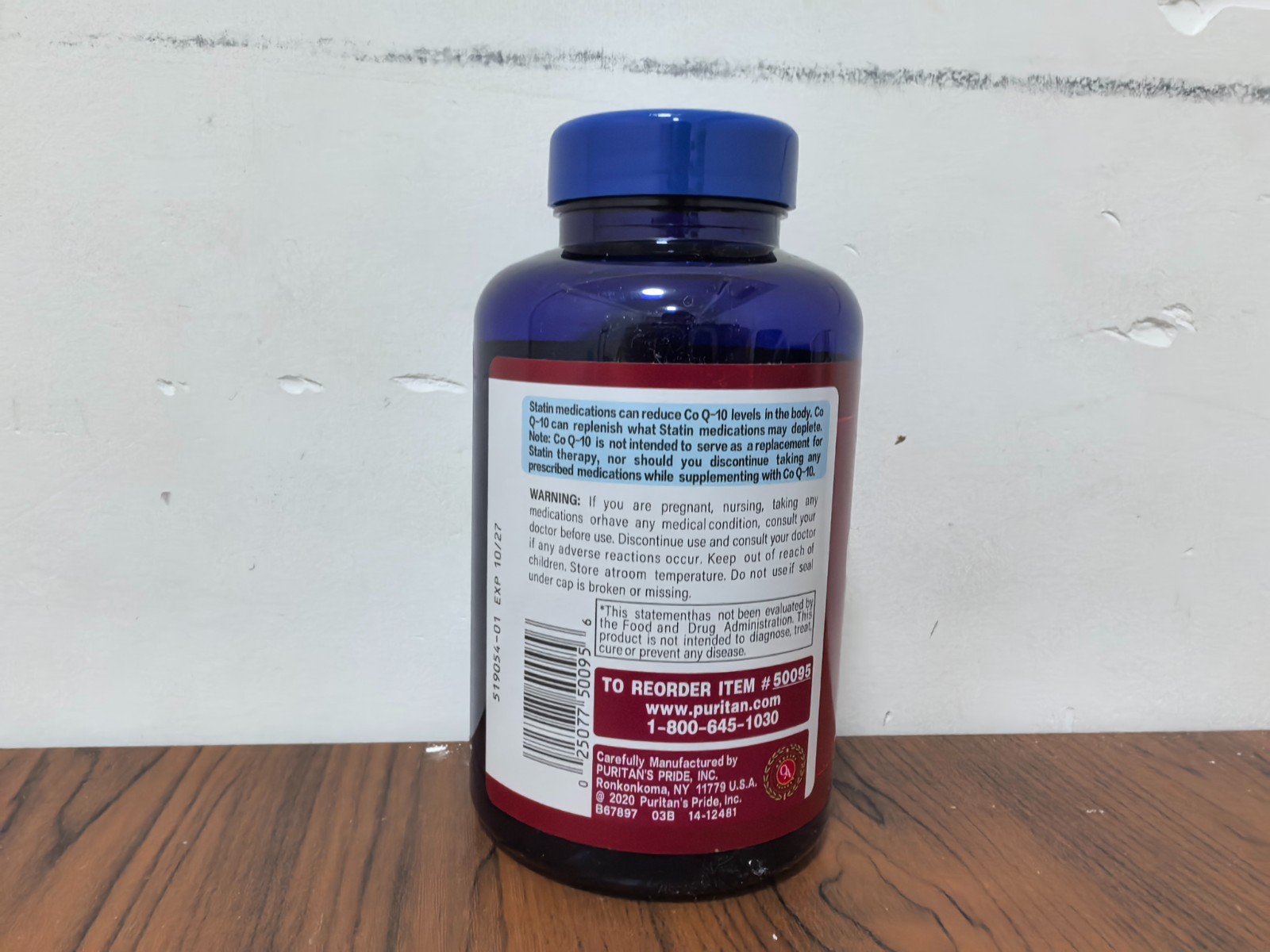 Puritan’s Pride Coenzyme CoQ10, Dietary Supplement 200mg – 240 Softgels