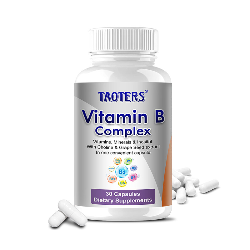 Vitamin B Complex Capsules Boost Immune, Metabolism, Energy For Men & Women