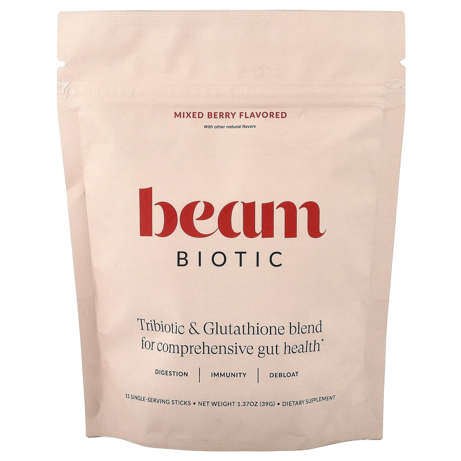 Biotic, Mixed Berry, 15 Stick Packs, 0.09 oz (2.6 g) Each