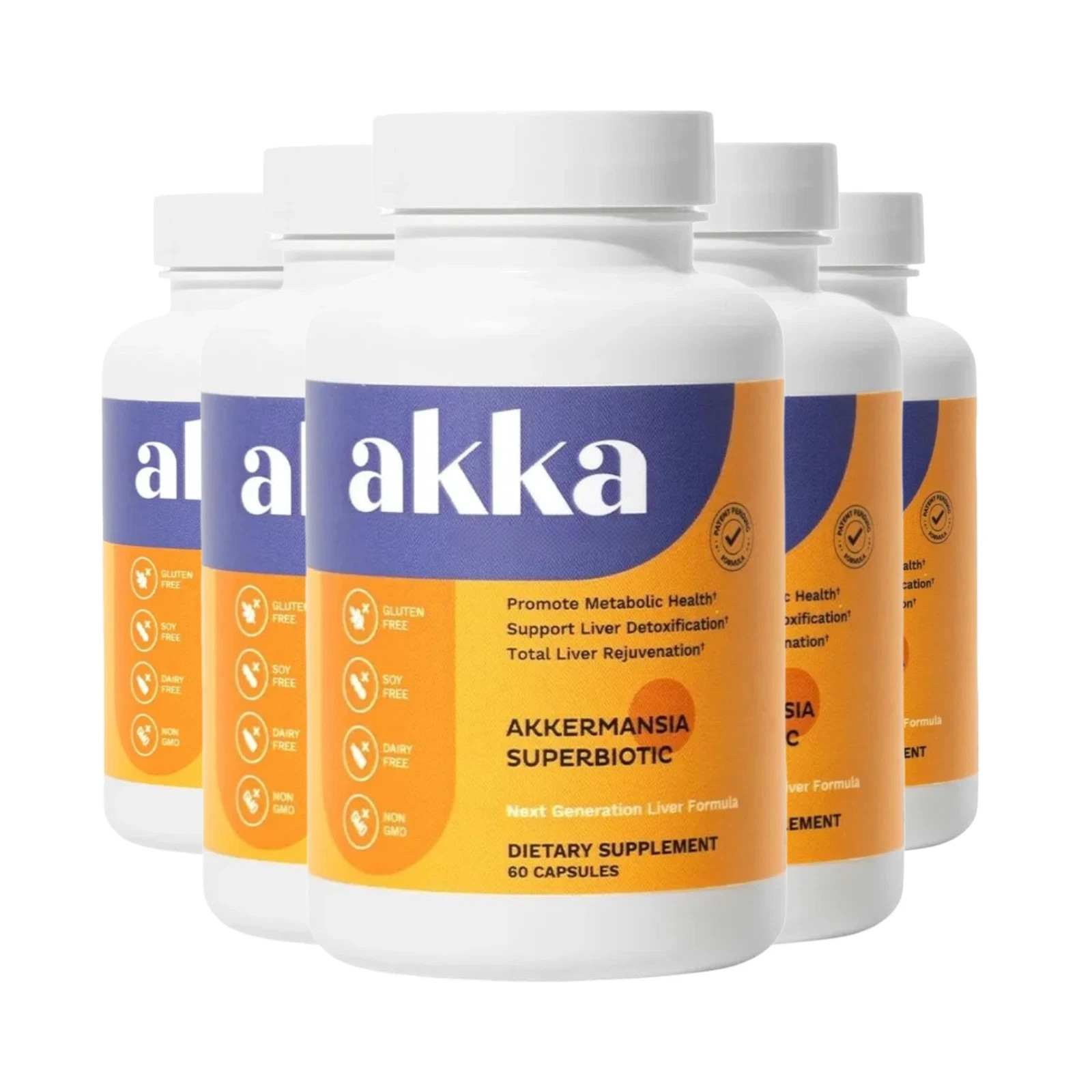 5-Pack AKKA 300 Liver Detox Cleanse – Supports Healthy Liver Detox- Premium Caps