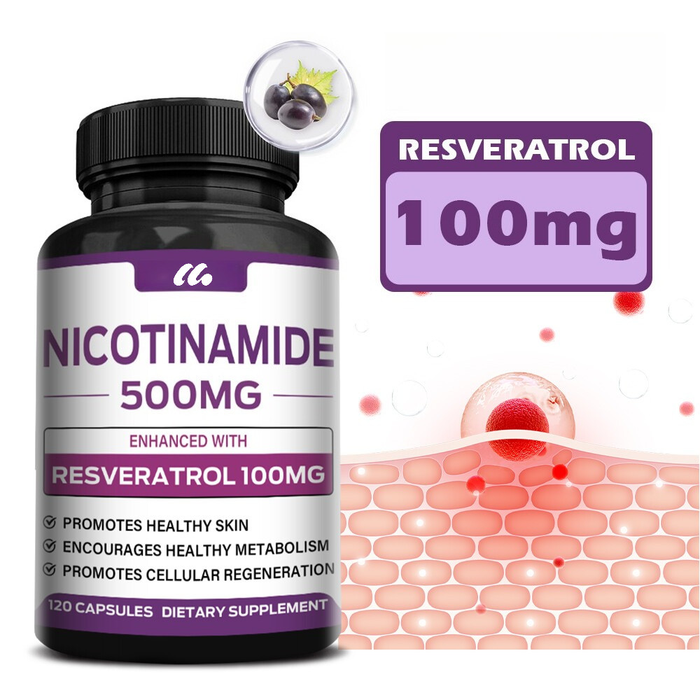 Niacinamide Supplement 500 Mg, Promotes Cell Regeneration, Repair & Skin Health