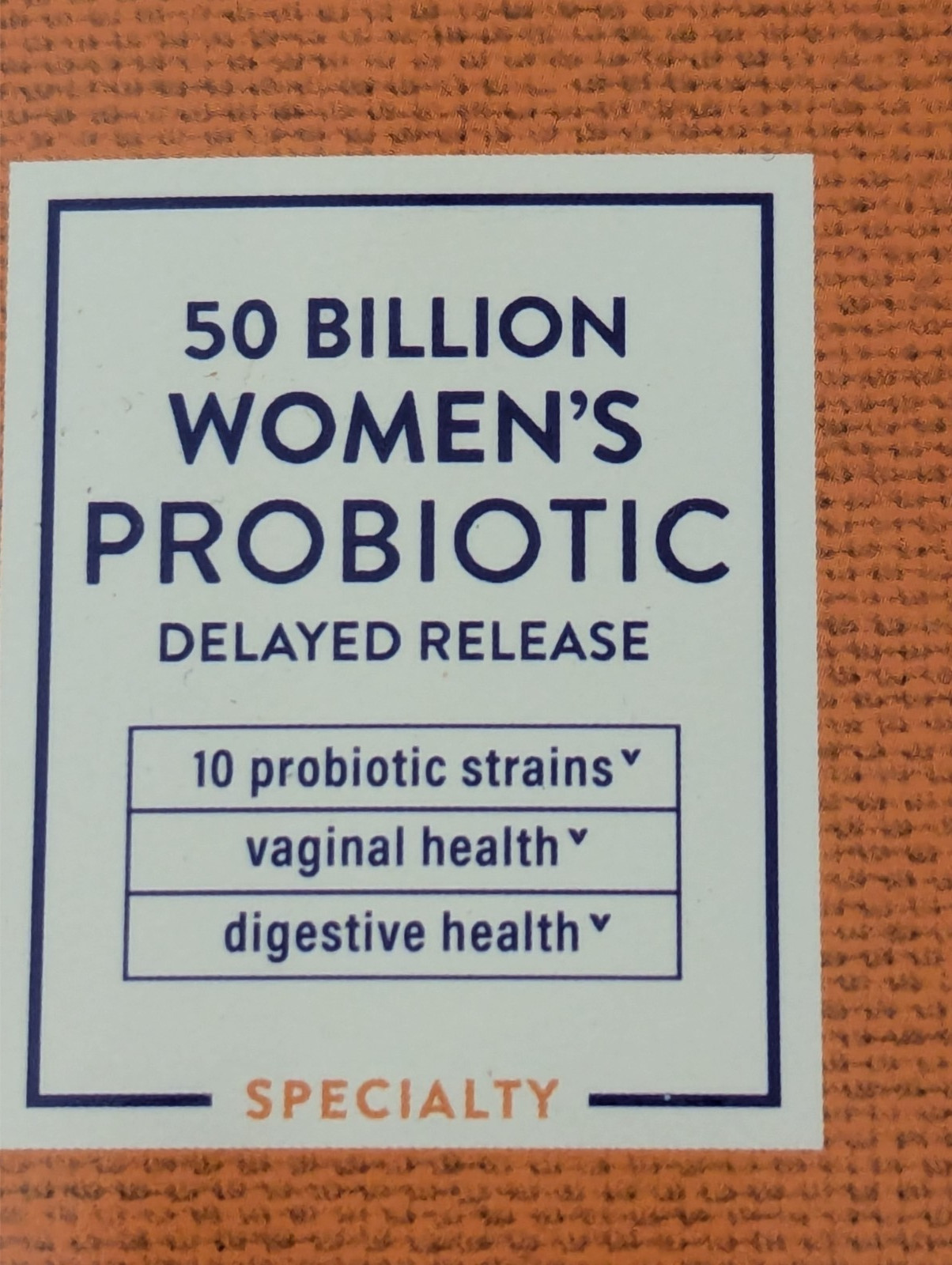 The Vitamin Shoppe Women’s Probiotic 50 Billion Delayed Release 60 capsules