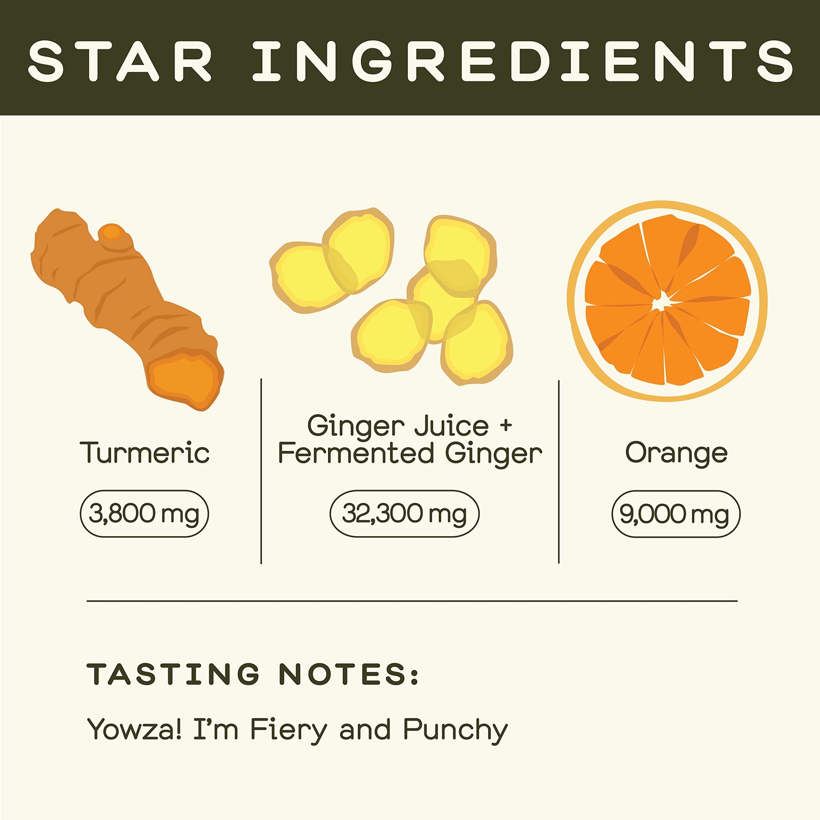 Juice Organic Fiery Ginger Wellness Shots 12-Count 60ml Glass Bottles, Vegan