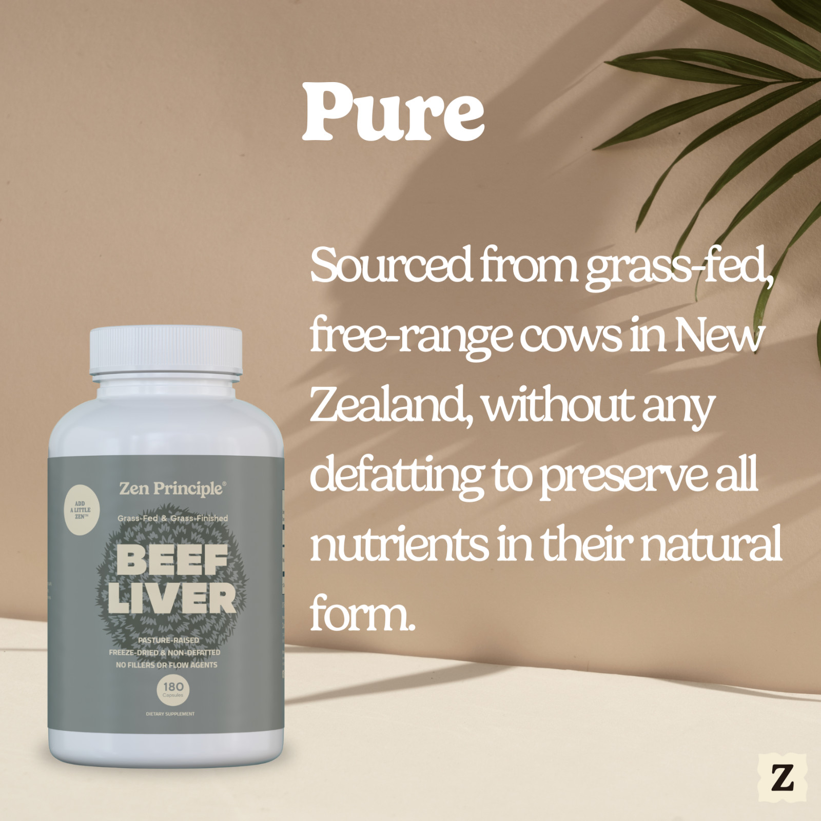 2 Pack (360 Capsules) Ultra-Pure Desiccated Beef Liver, Grass-Fed