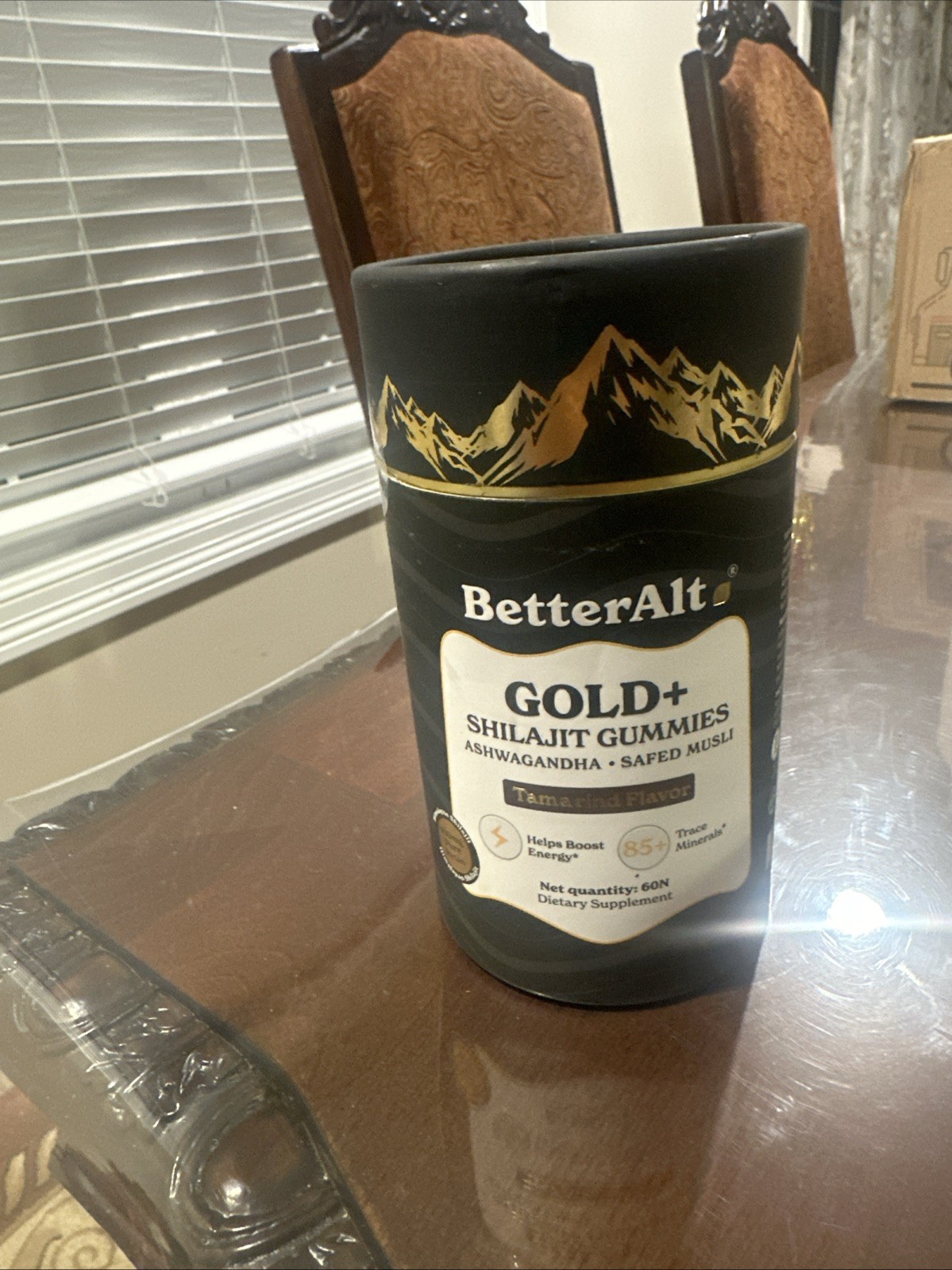 BetterAlt GOLD+ Shilajit Resin Gummies with Ashwagandha & Safed Musli Tamarind