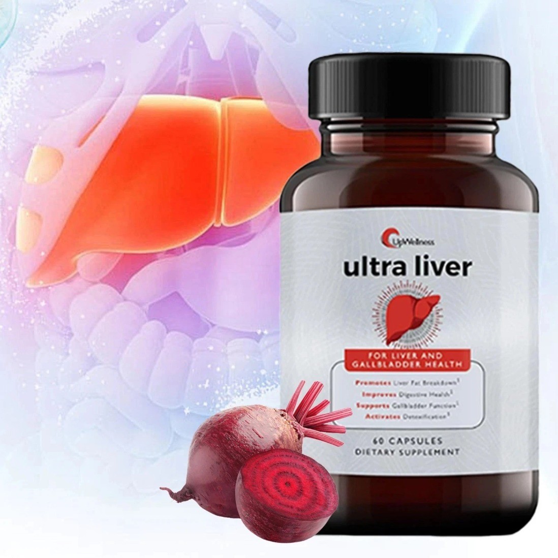 UpWellness Ultra Liver Supplement Liver Cleanse Detox and Repair Health