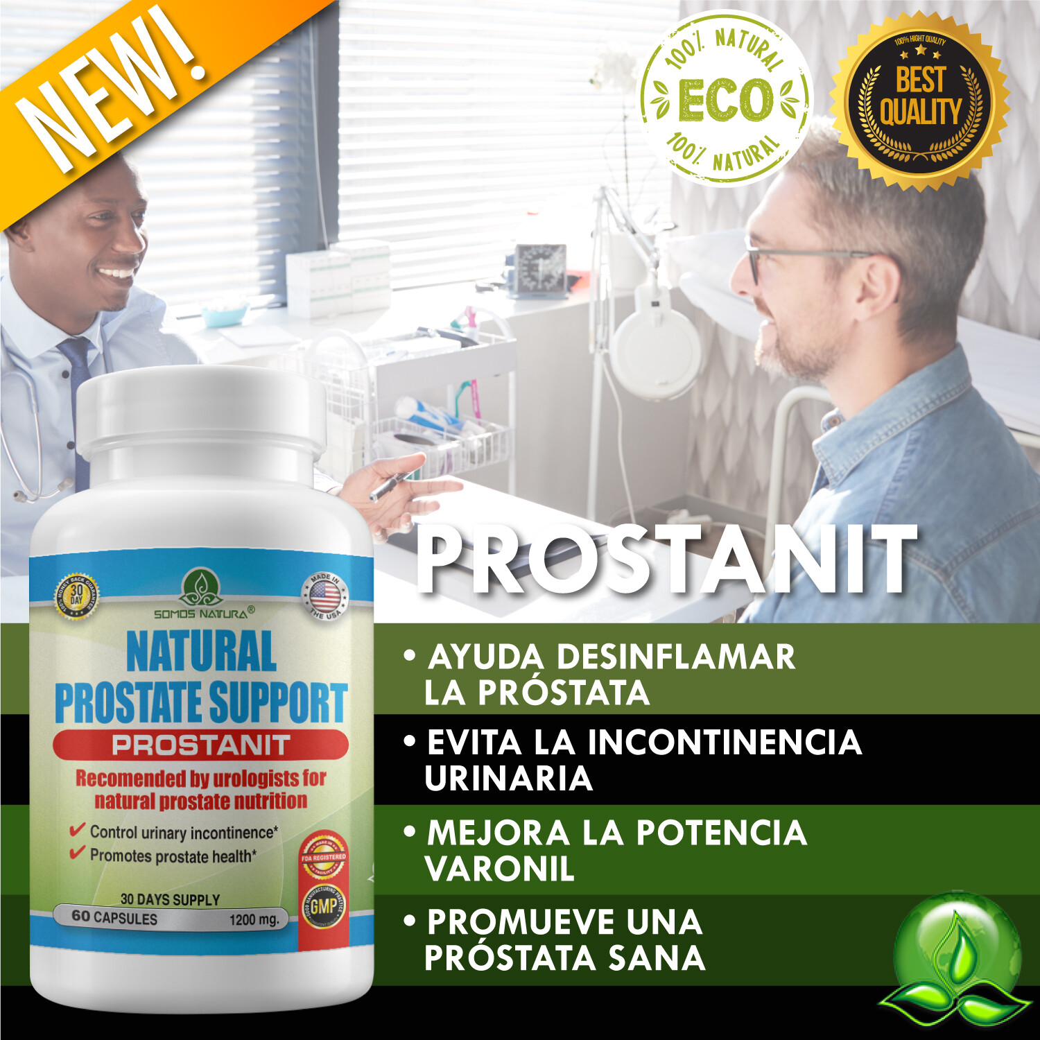 PROSTANIT – IMPROVE PROSTATE HEALTH – Somos Natura – 60 Tablets